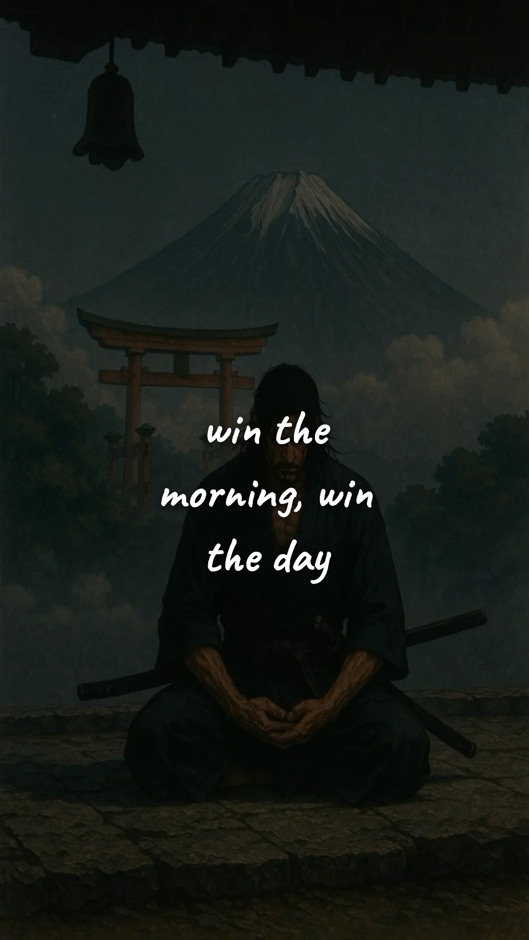 Win the morning, win the day. — discipline & mental toughness wallpaper