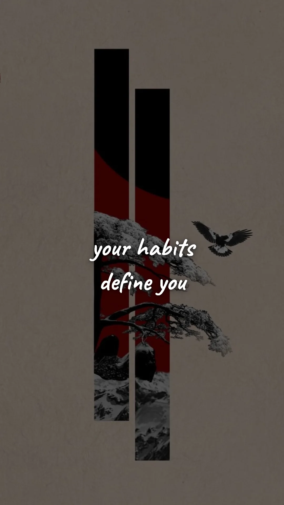 Your habits define you. — discipline & mental toughness wallpaper