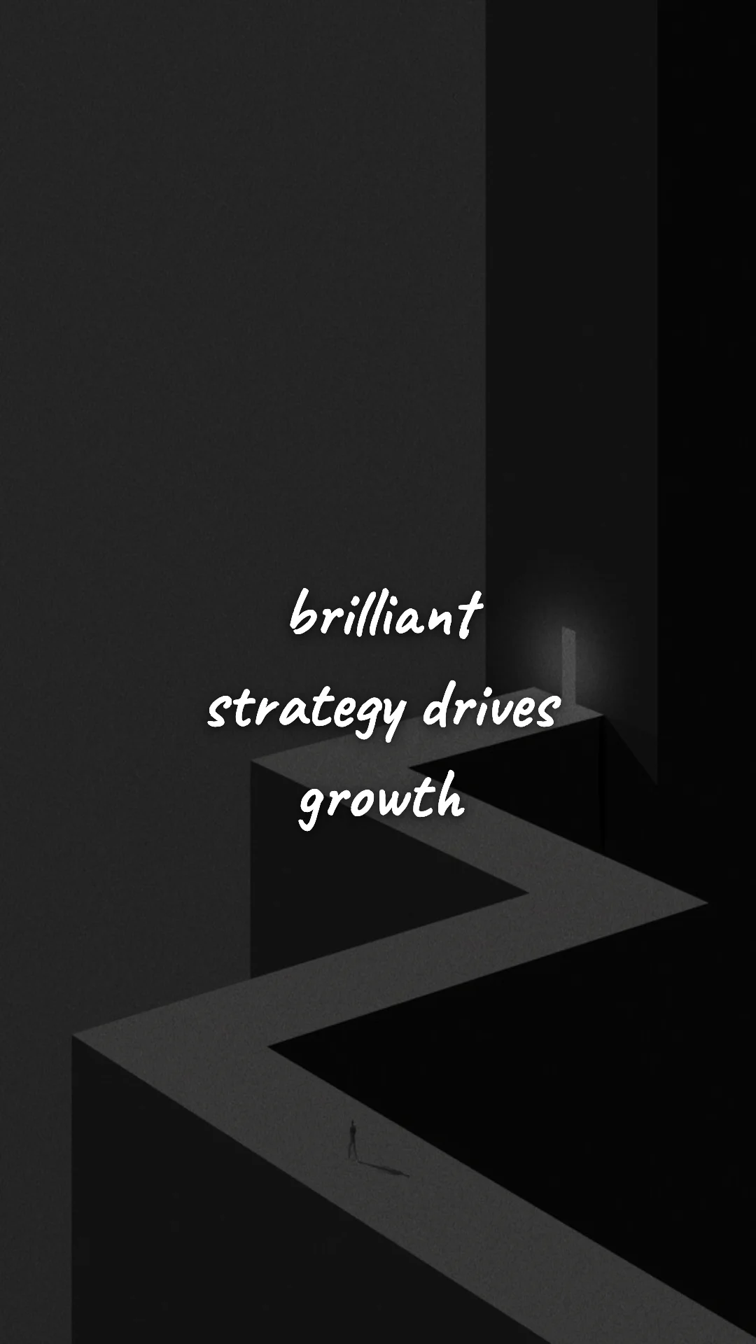Brilliant strategy drives growth. — entrepreneur motivation wallpaper