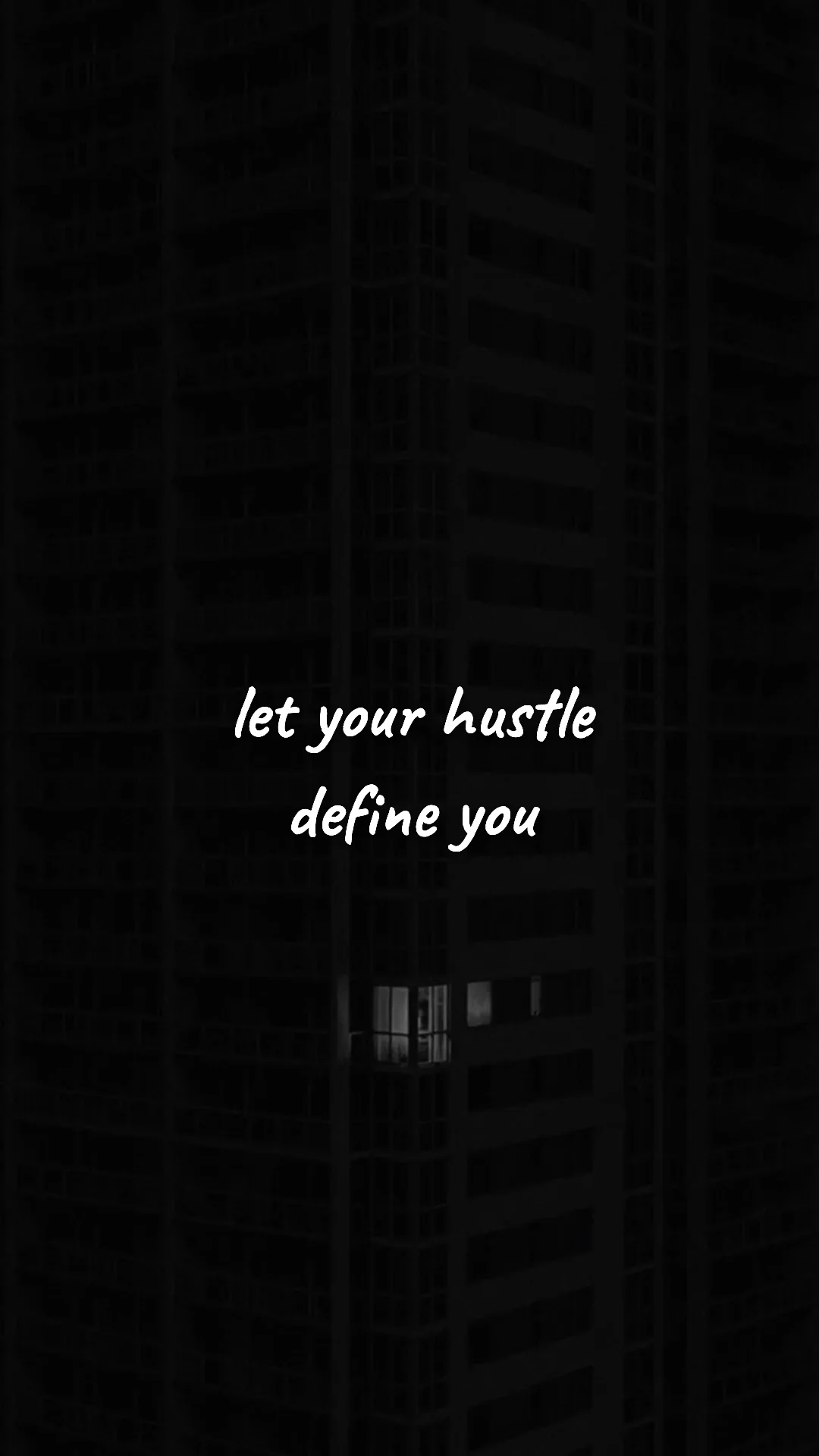 Let your hustle define you. — entrepreneur motivation wallpaper