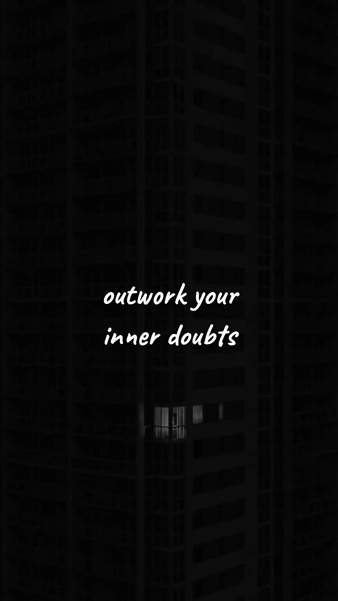Outwork your inner doubts. — entrepreneur motivation wallpaper