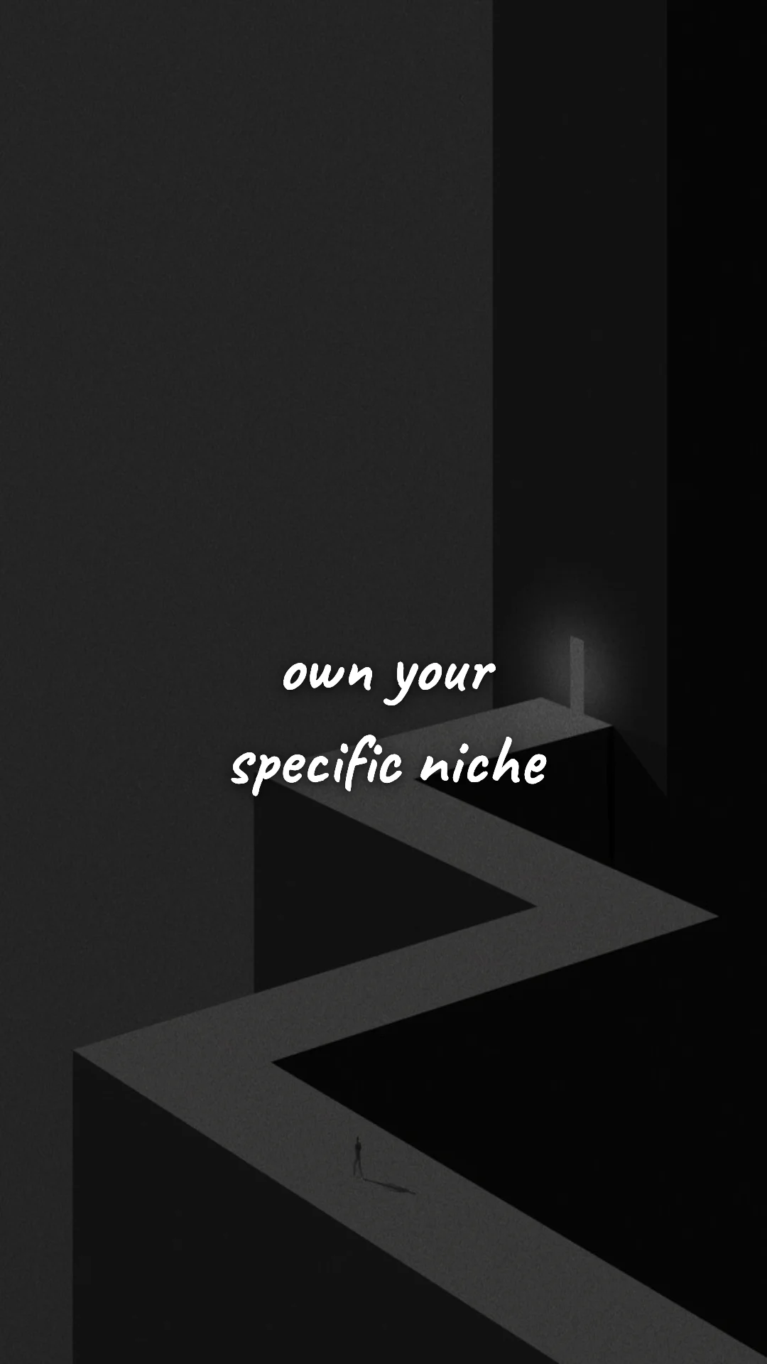 Own your specific niche. — entrepreneur motivation wallpaper