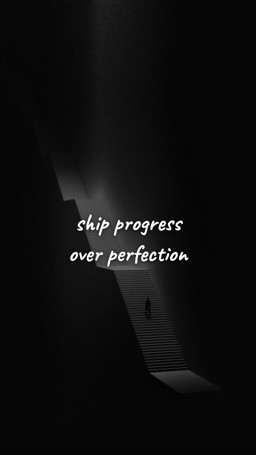 Ship progress over perfection. — entrepreneur motivation wallpaper