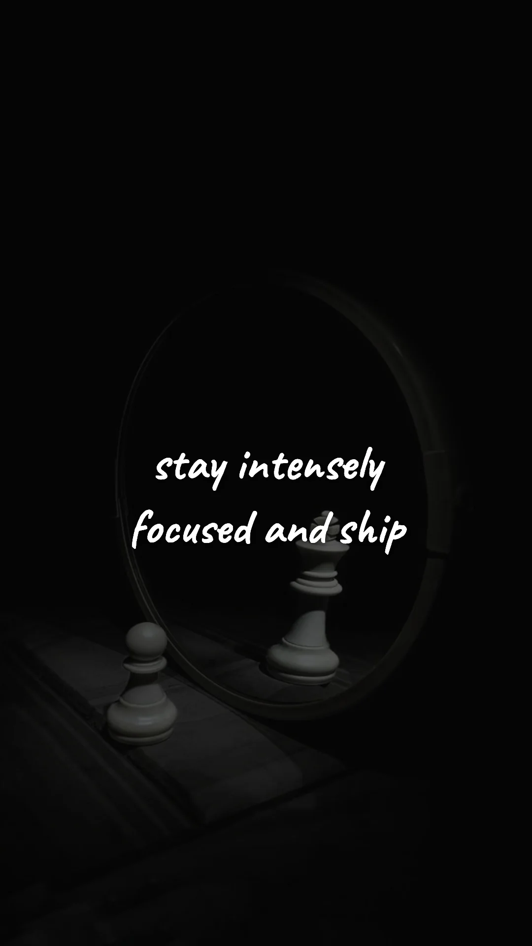 Stay intensely focused and ship. — entrepreneur motivation wallpaper