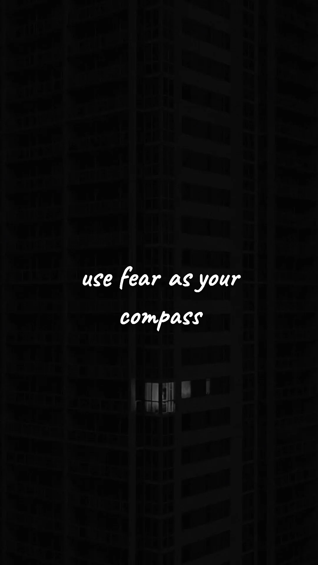 Use fear as your compass. — entrepreneur motivation wallpaper