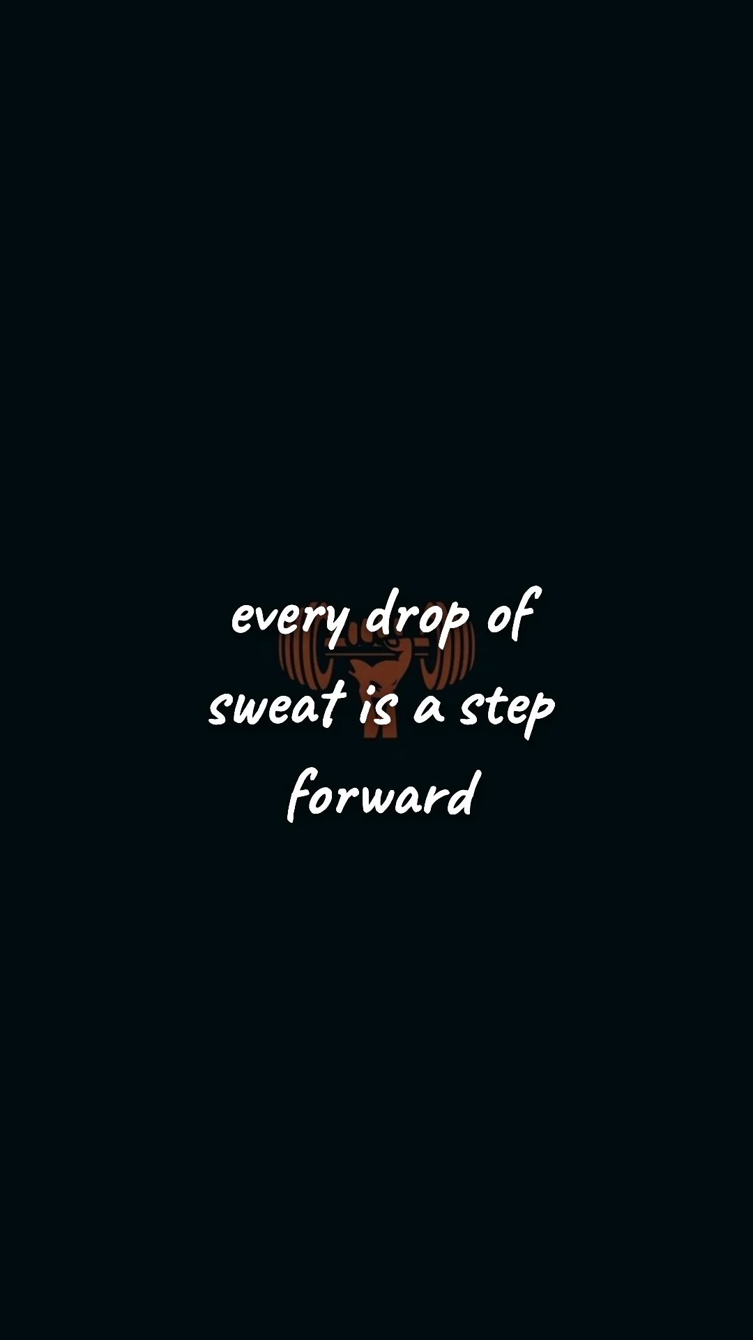 Every drop of sweat is a step forward. — gym & fitness motivation wallpaper