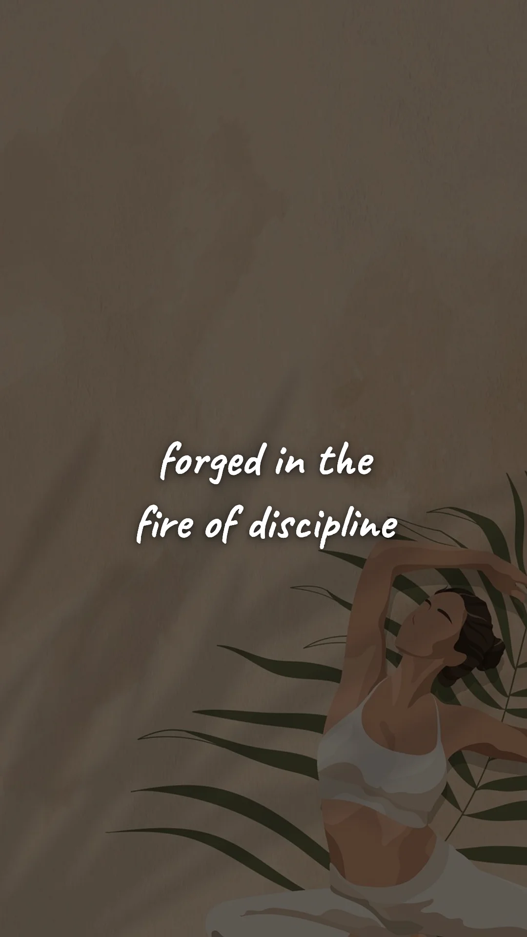 Forged in the fire of discipline. — gym & fitness motivation wallpaper