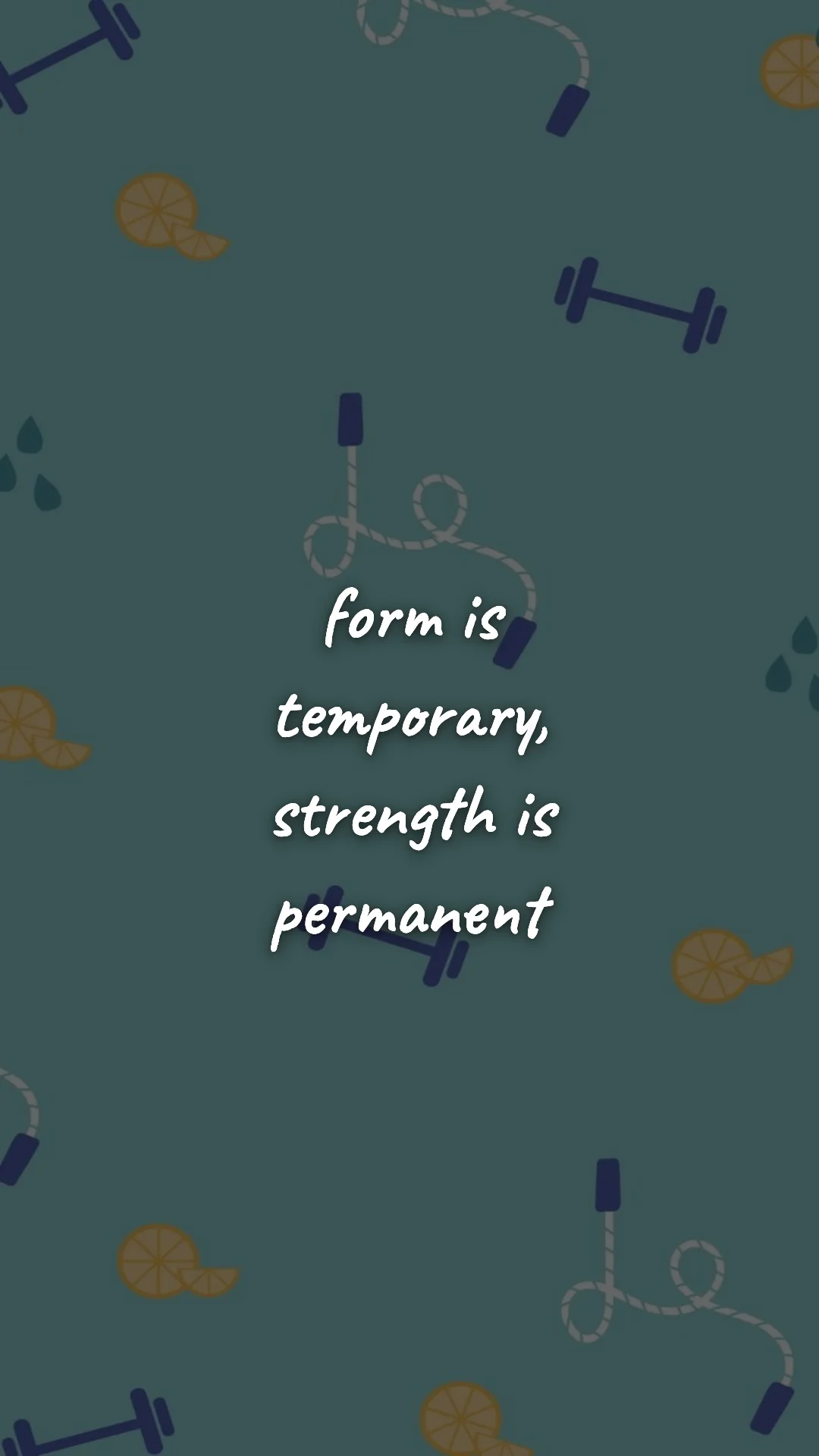 Form is temporary, strength is permanent. — gym & fitness motivation wallpaper