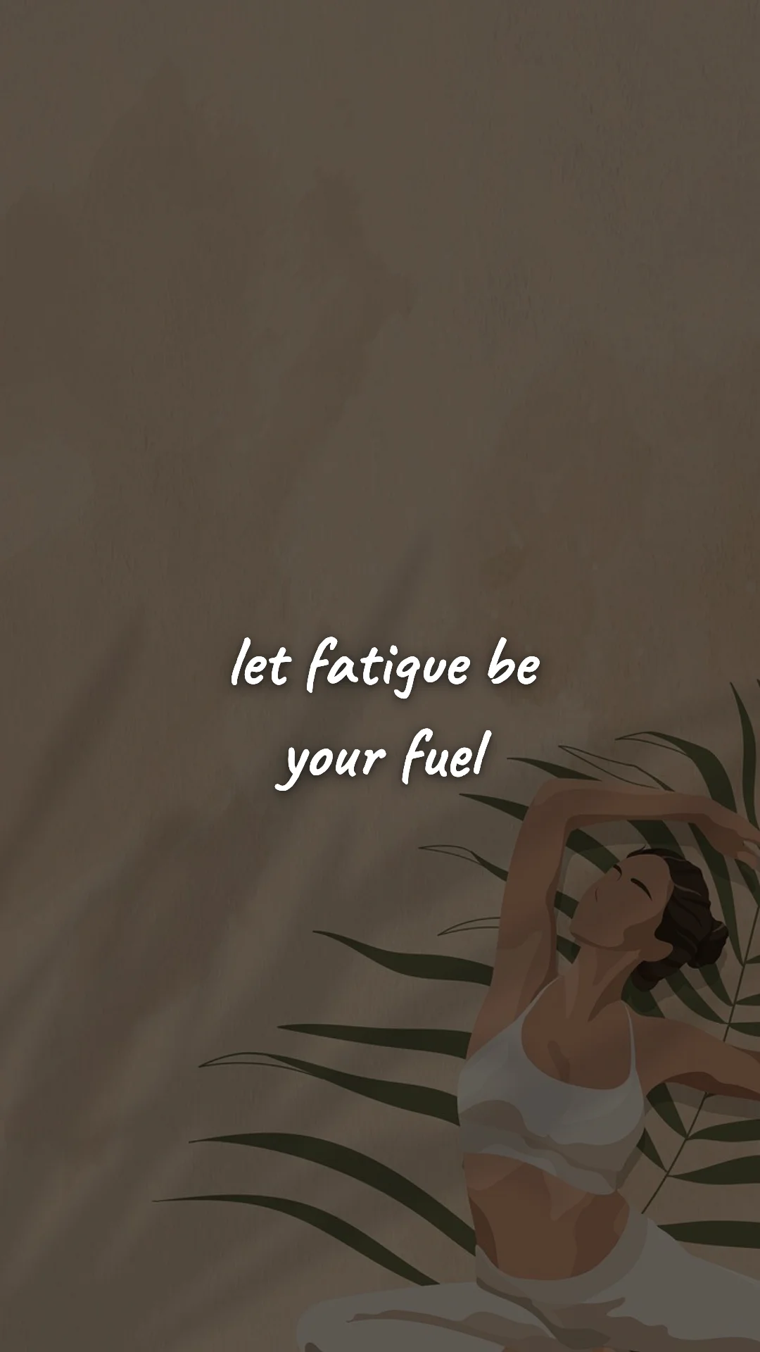 Let fatigue be your fuel. — gym & fitness motivation wallpaper