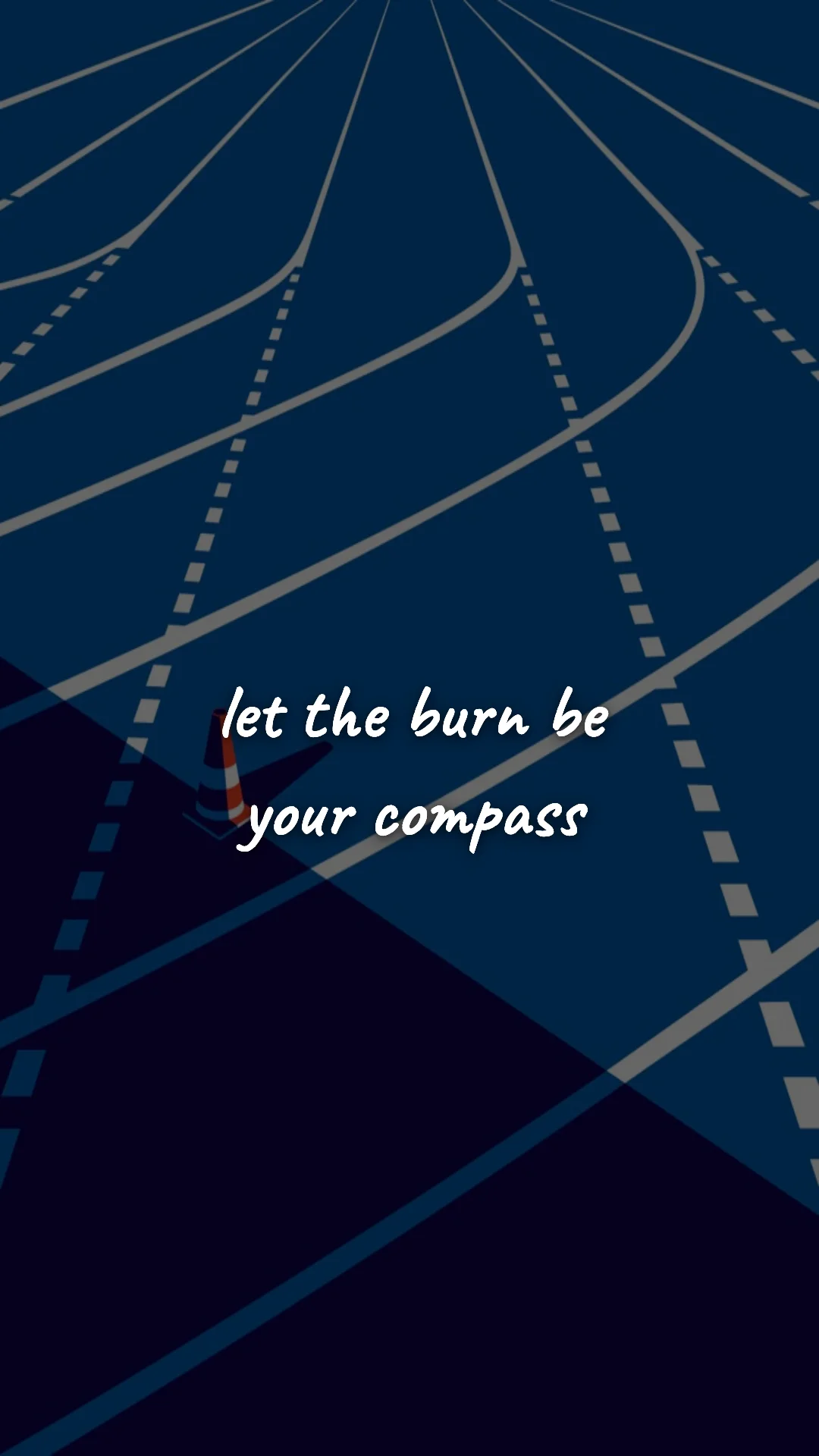 Let the burn be your compass. — gym & fitness motivation wallpaper