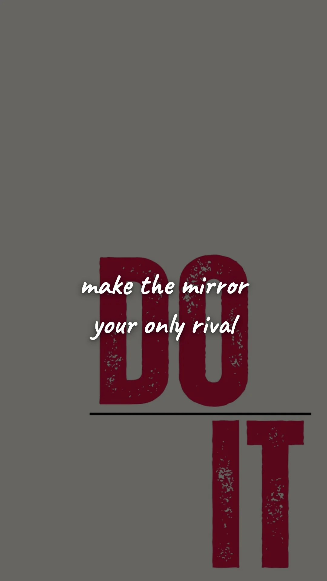 Make the mirror your only rival. — gym & fitness motivation wallpaper