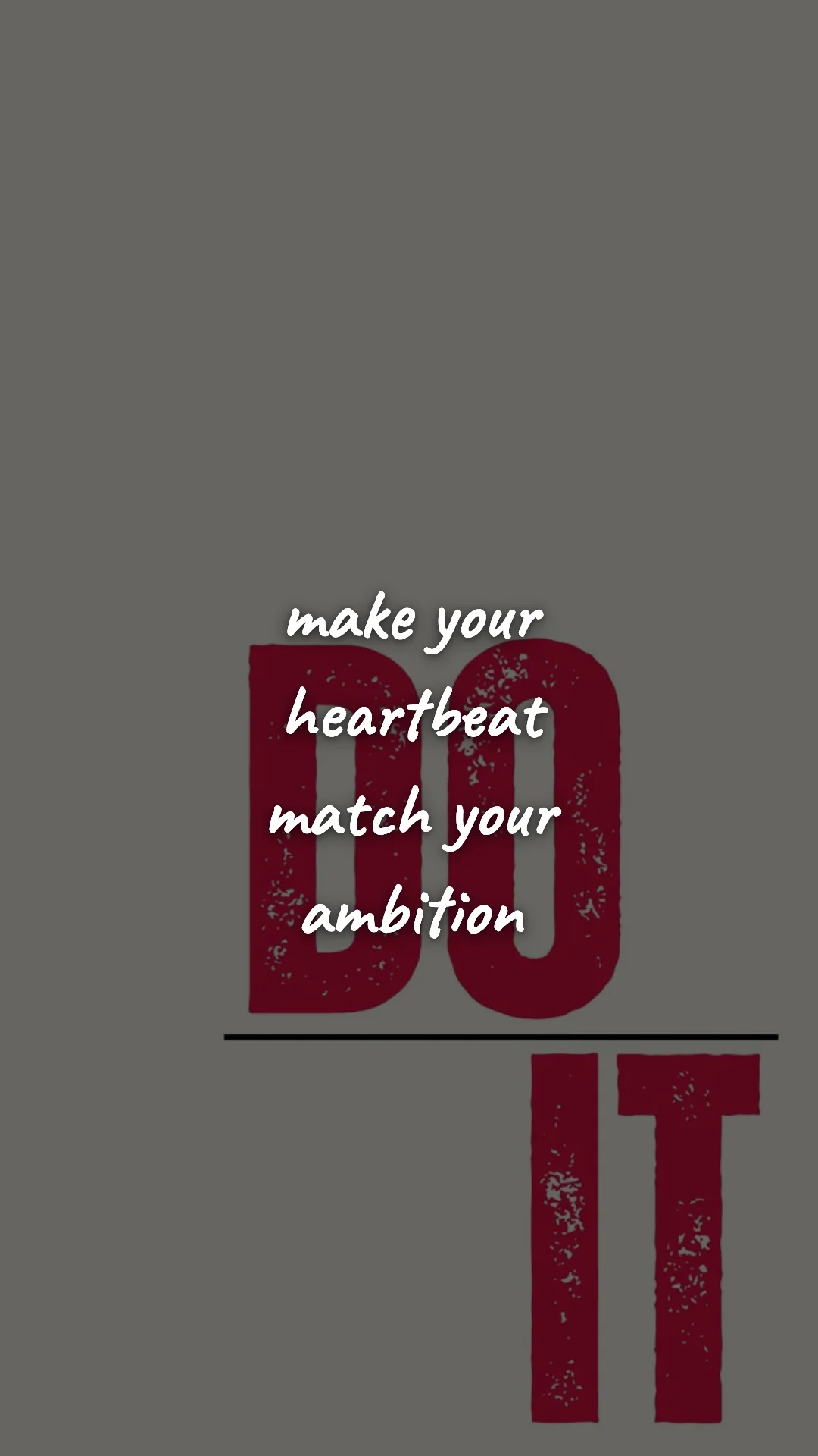 Make your heartbeat match your ambition. — gym & fitness motivation wallpaper