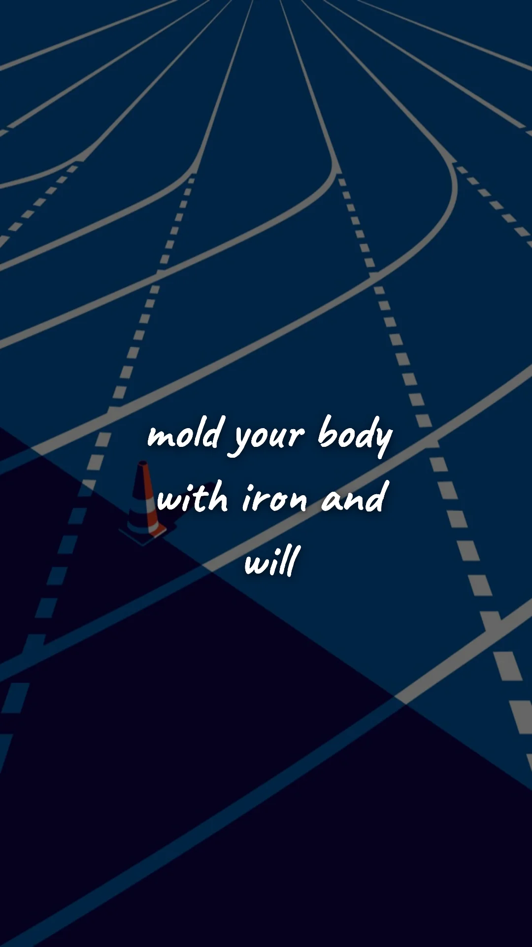 Mold your body with iron and will. — gym & fitness motivation wallpaper