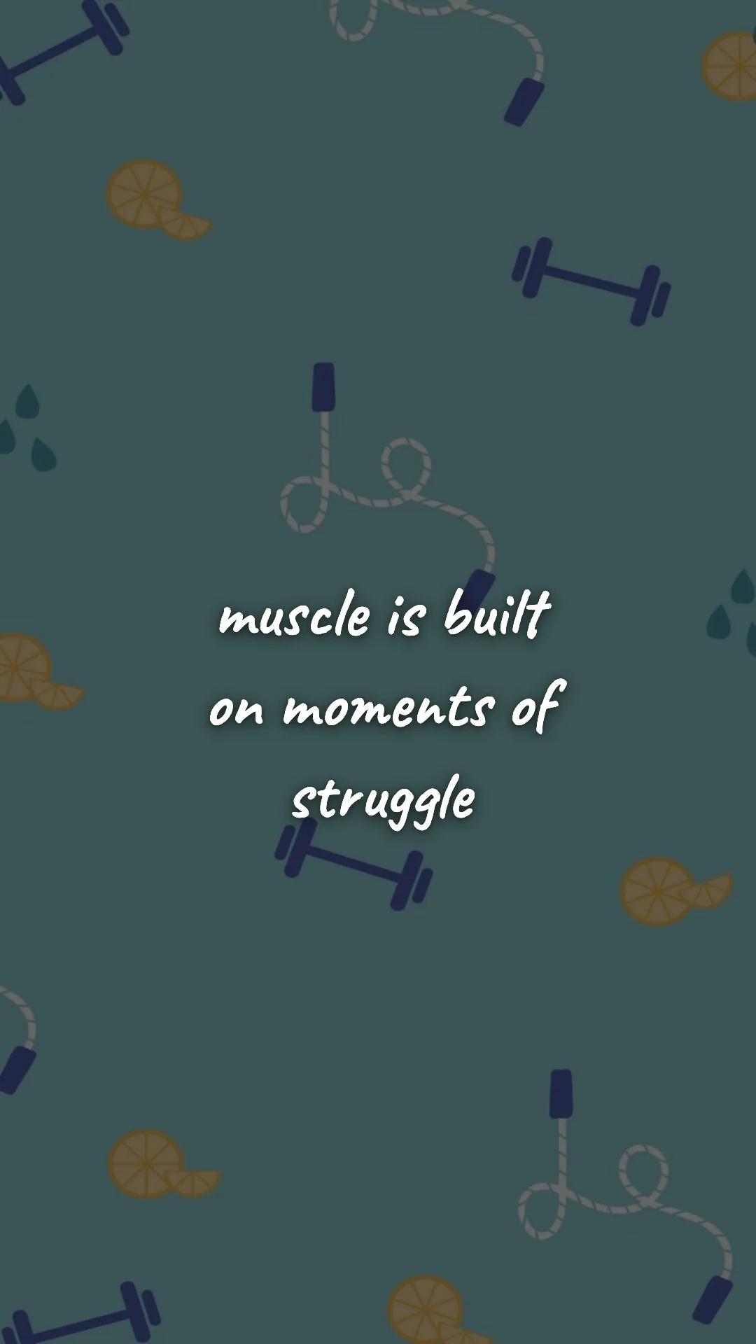 Muscle is built on moments of struggle. — gym & fitness motivation wallpaper