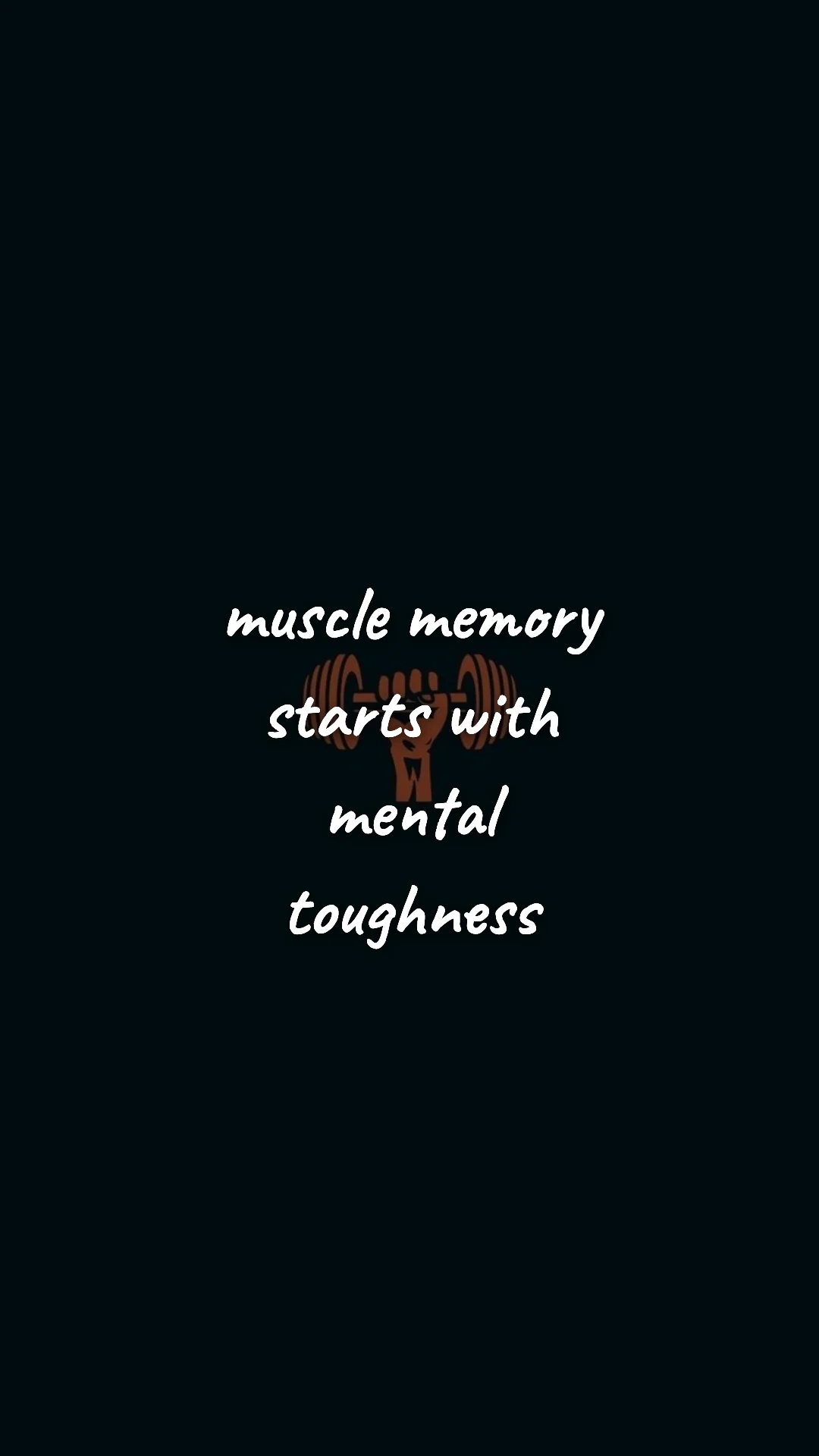 Muscle memory starts with mental toughness. — gym & fitness motivation wallpaper