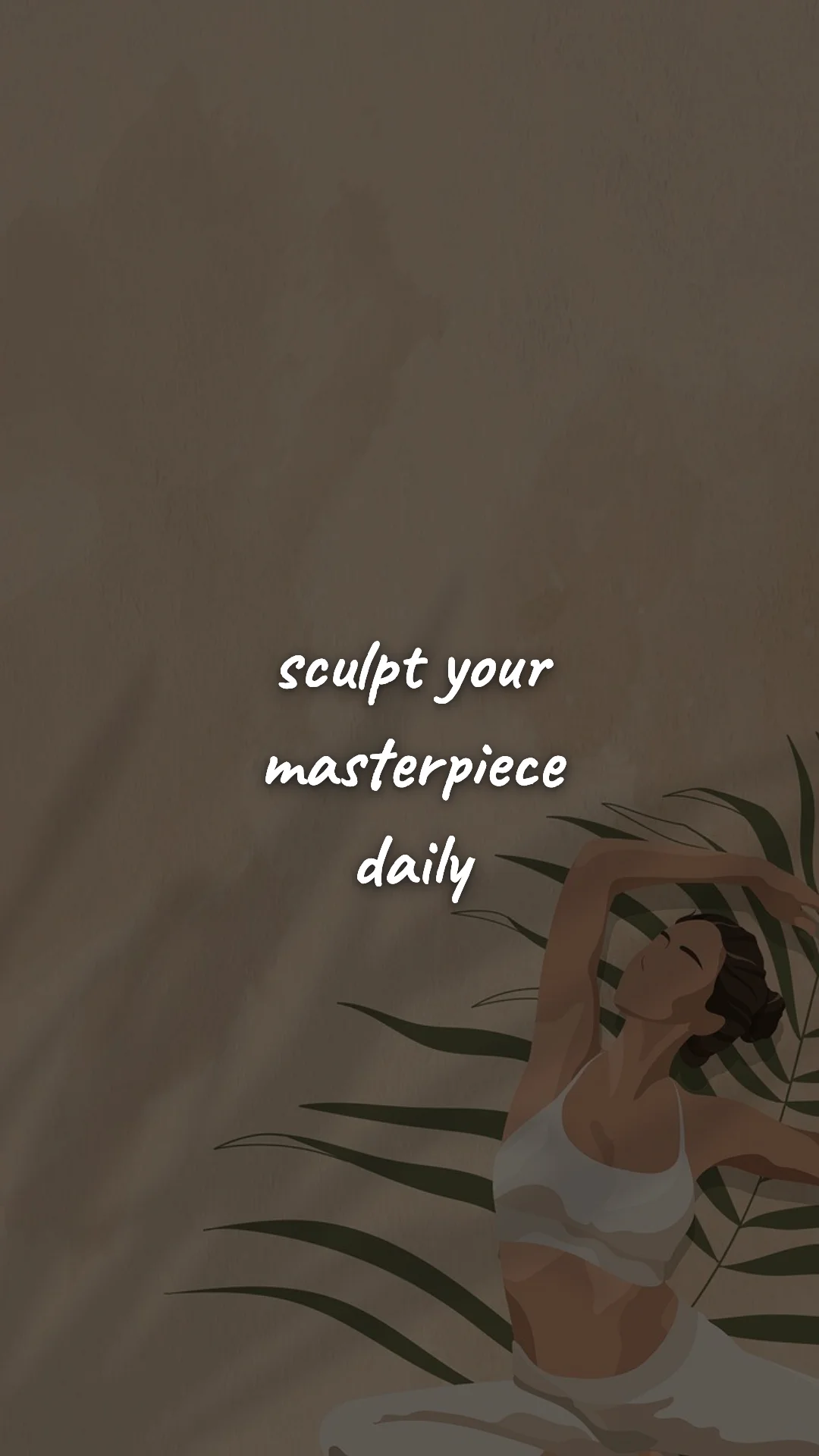 Sculpt your masterpiece daily. — gym & fitness motivation wallpaper