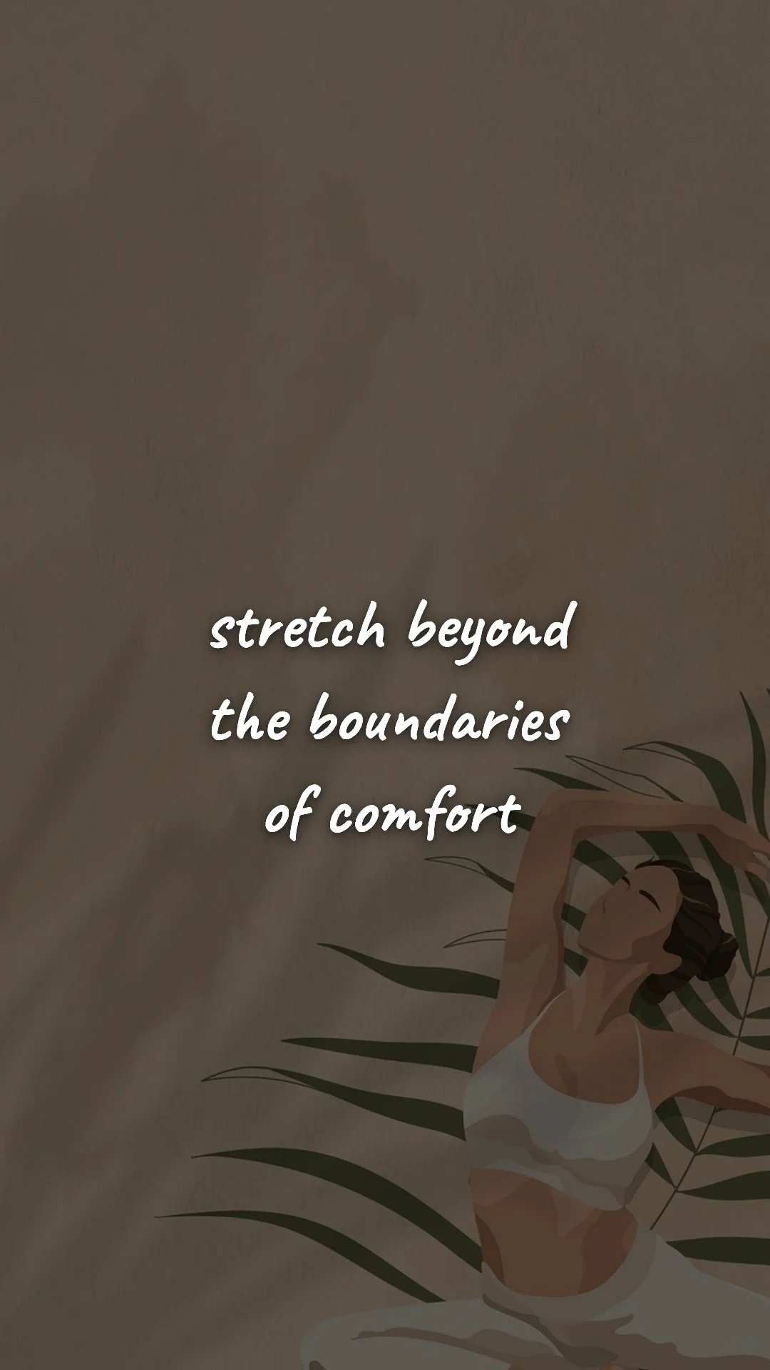 Stretch beyond the boundaries of comfort. — gym & fitness motivation wallpaper