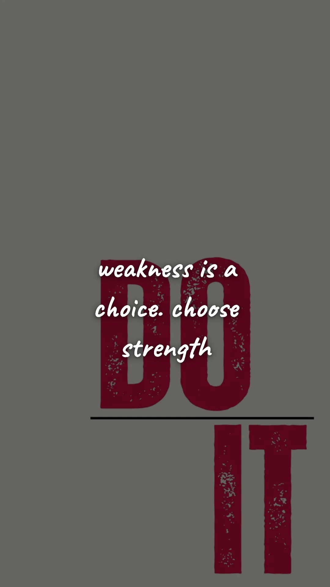 Weakness is a choice. Choose strength. — gym & fitness motivation wallpaper