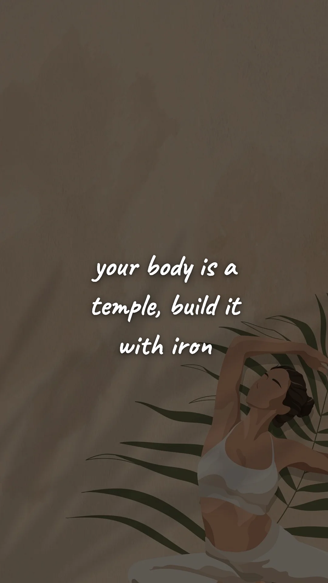Your body is a temple, build it with iron. — gym & fitness motivation wallpaper