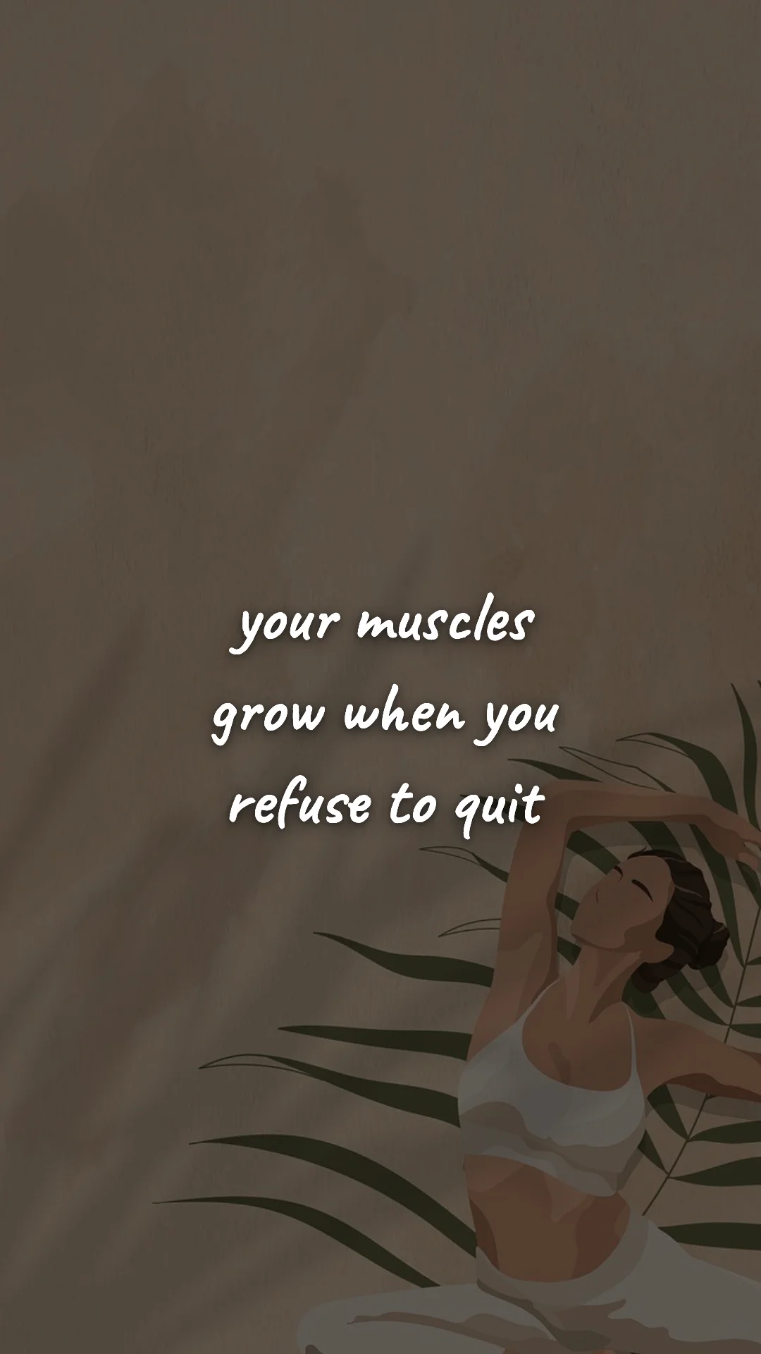 Your muscles grow when you refuse to quit. — gym & fitness motivation wallpaper