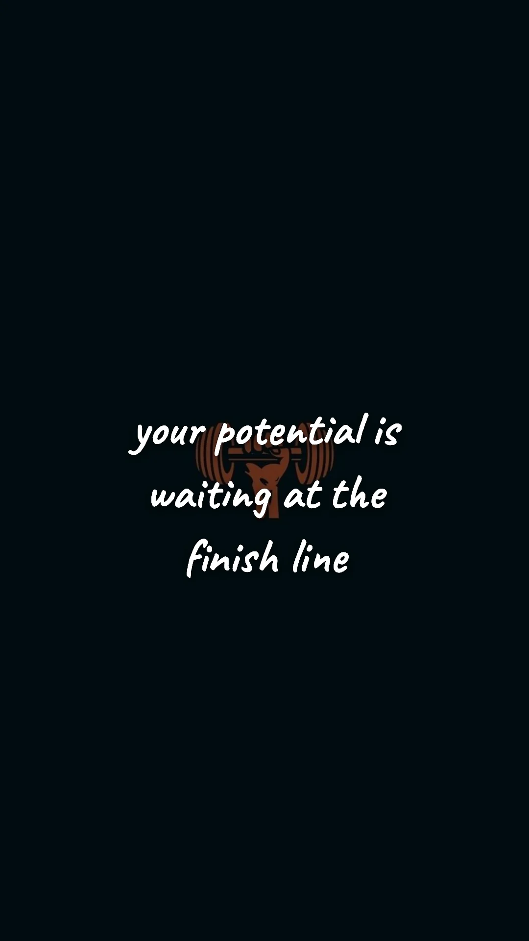 Your potential is waiting at the finish line. — gym & fitness motivation wallpaper