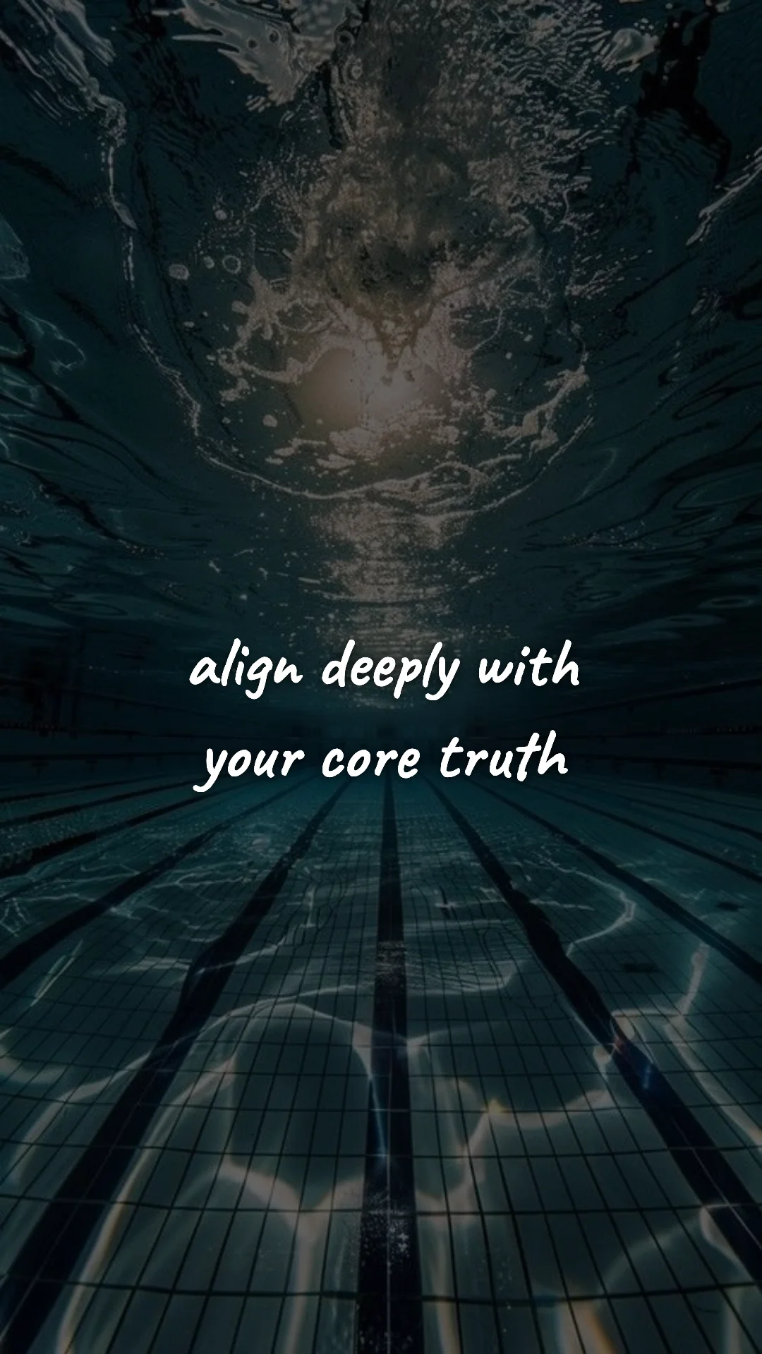 Align deeply with your core truth. — manifestation & vision wallpaper