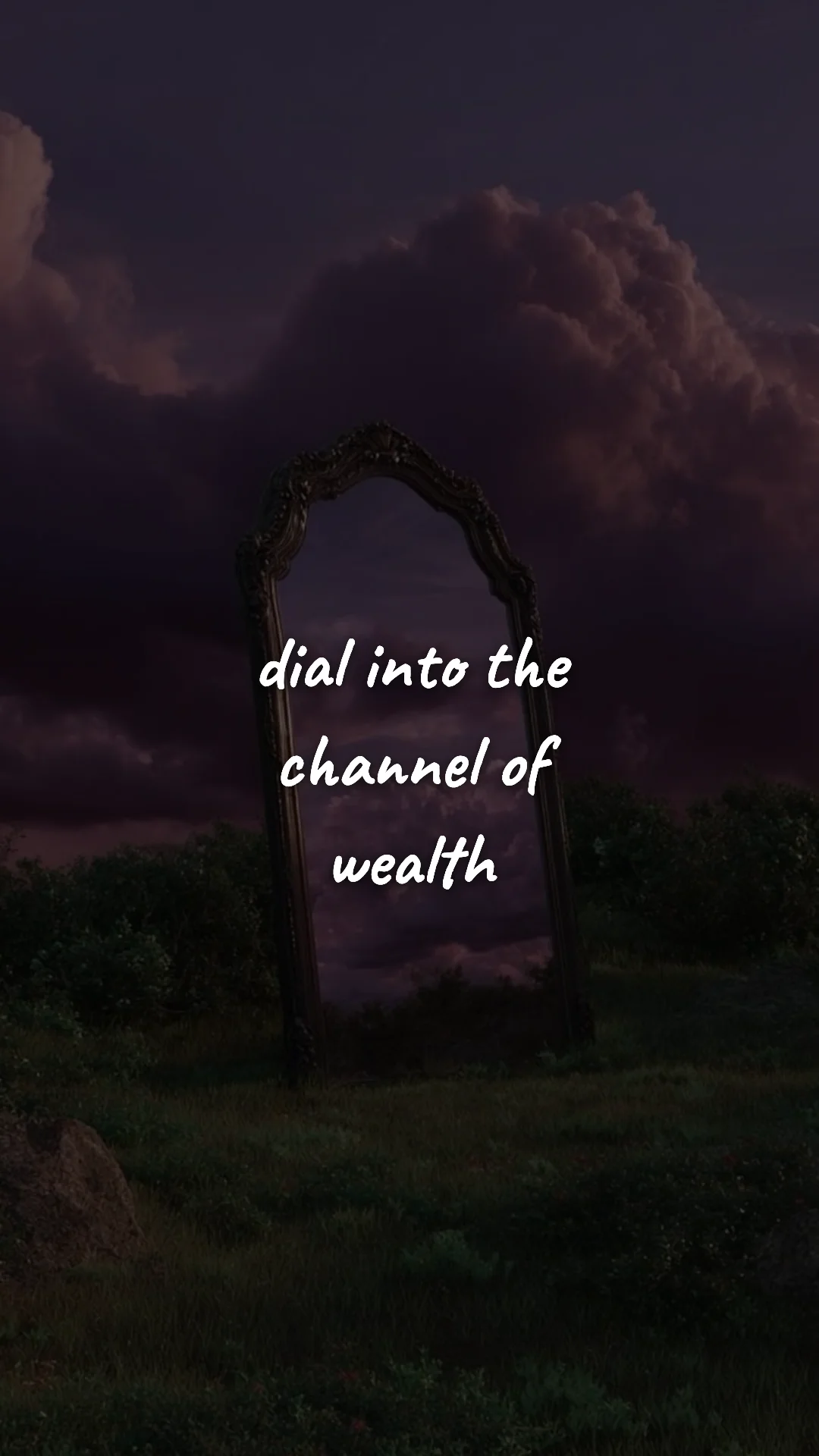 Dial into the channel of wealth. — manifestation & vision wallpaper