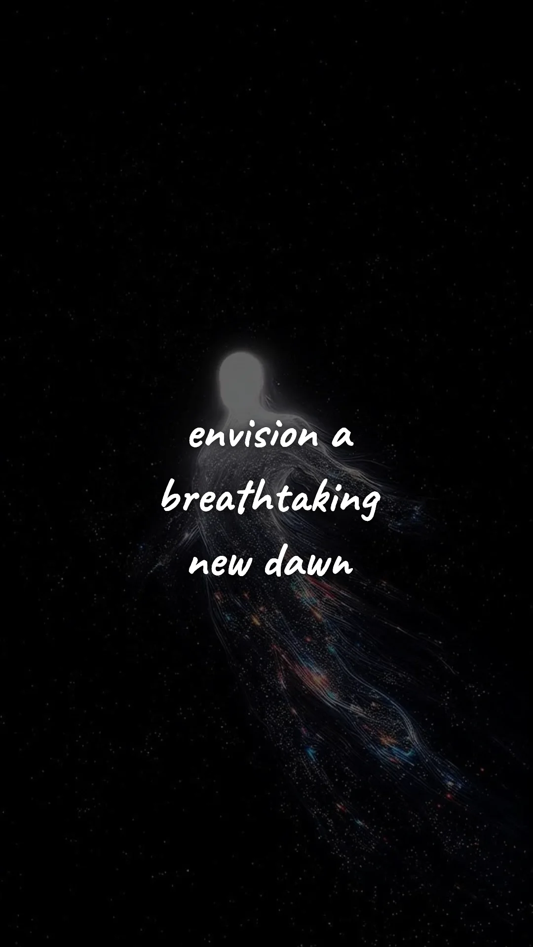 Envision a breathtaking new dawn. — manifestation & vision wallpaper