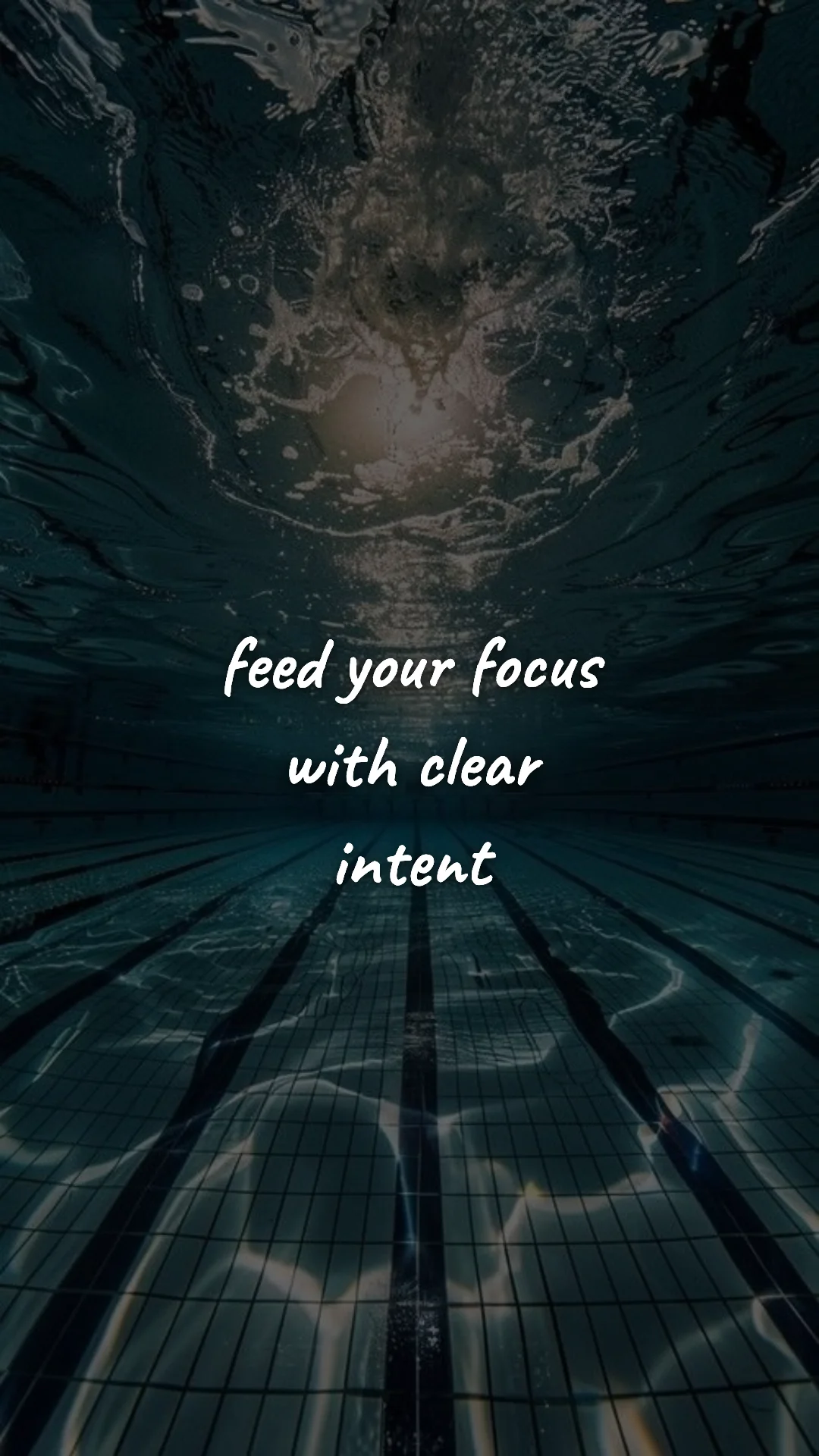 Feed your focus with clear intent. — manifestation & vision wallpaper