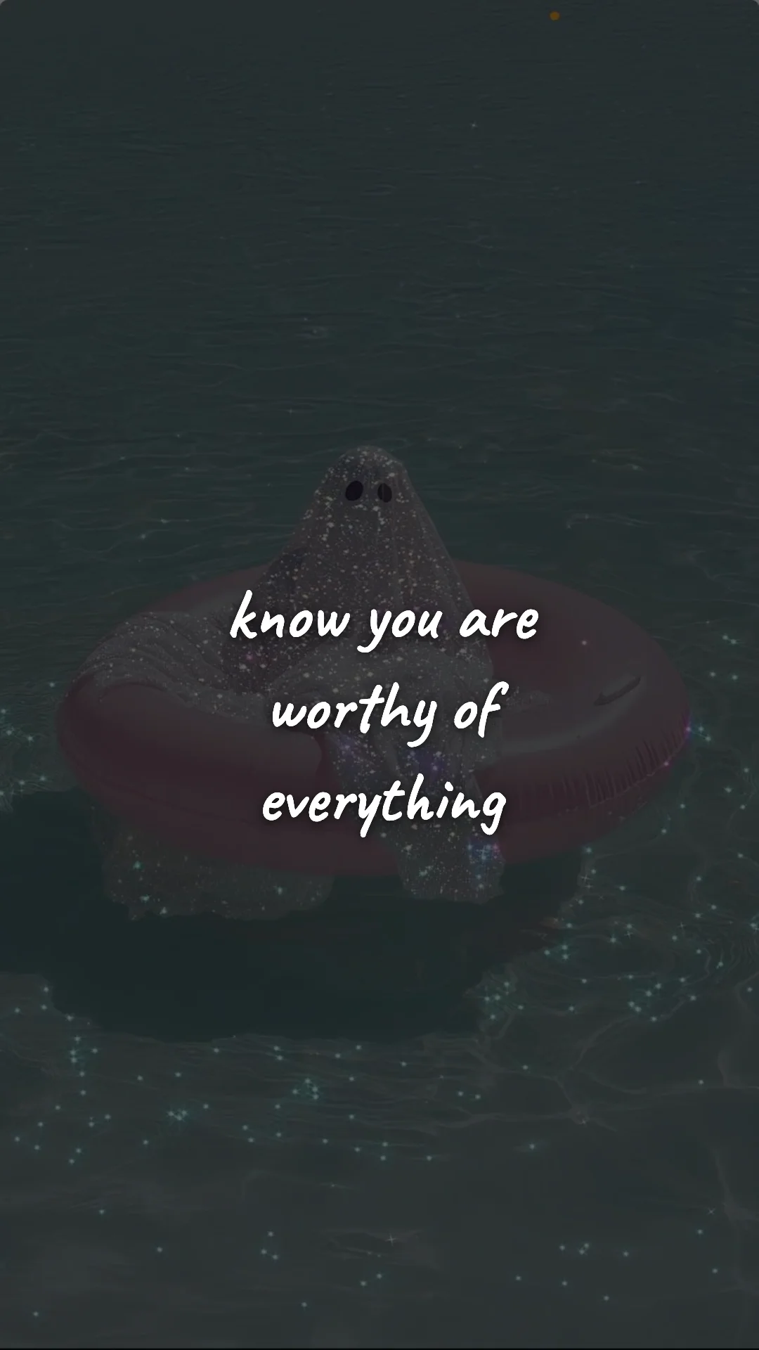 Know you are worthy of everything. — manifestation & vision wallpaper