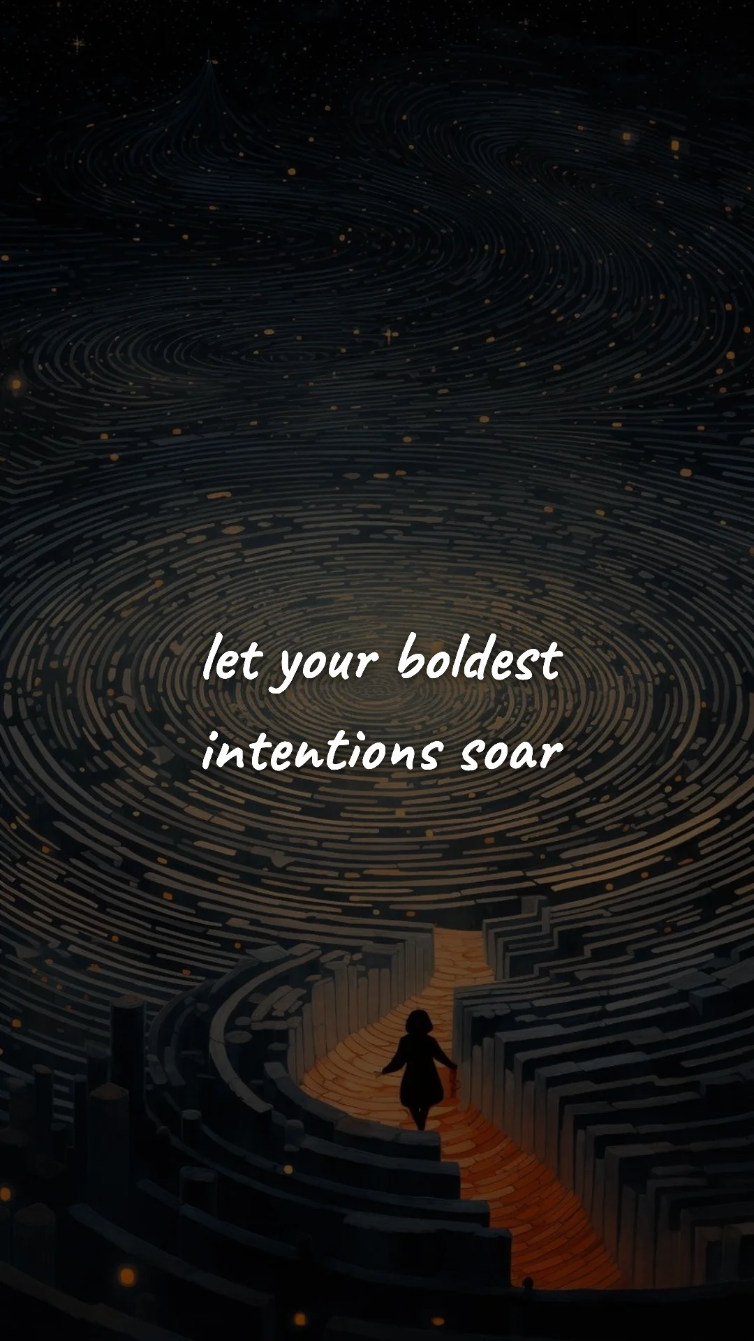 Let your boldest intentions soar. — manifestation & vision wallpaper