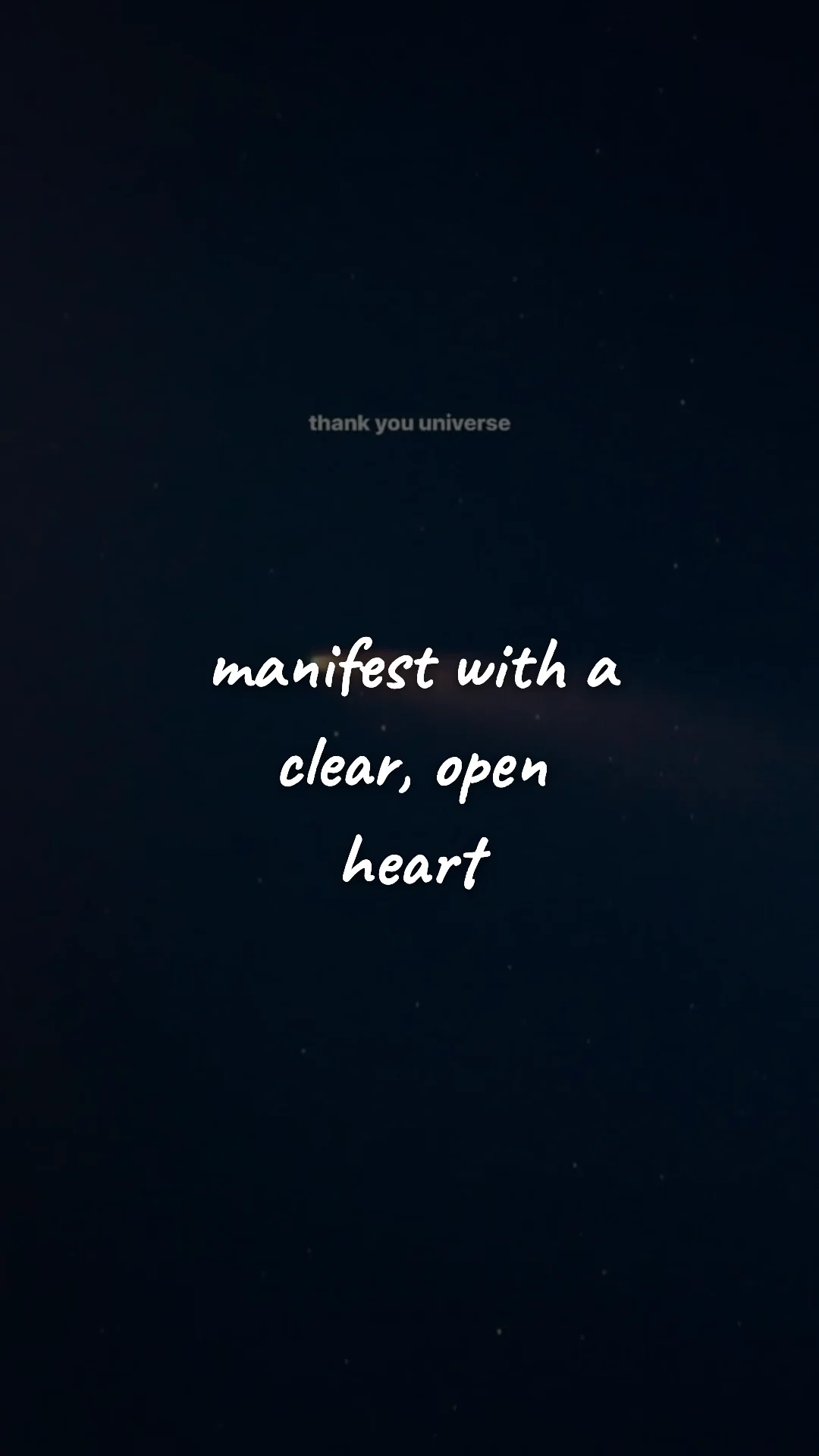 Manifest with a clear, open heart. — manifestation & vision wallpaper