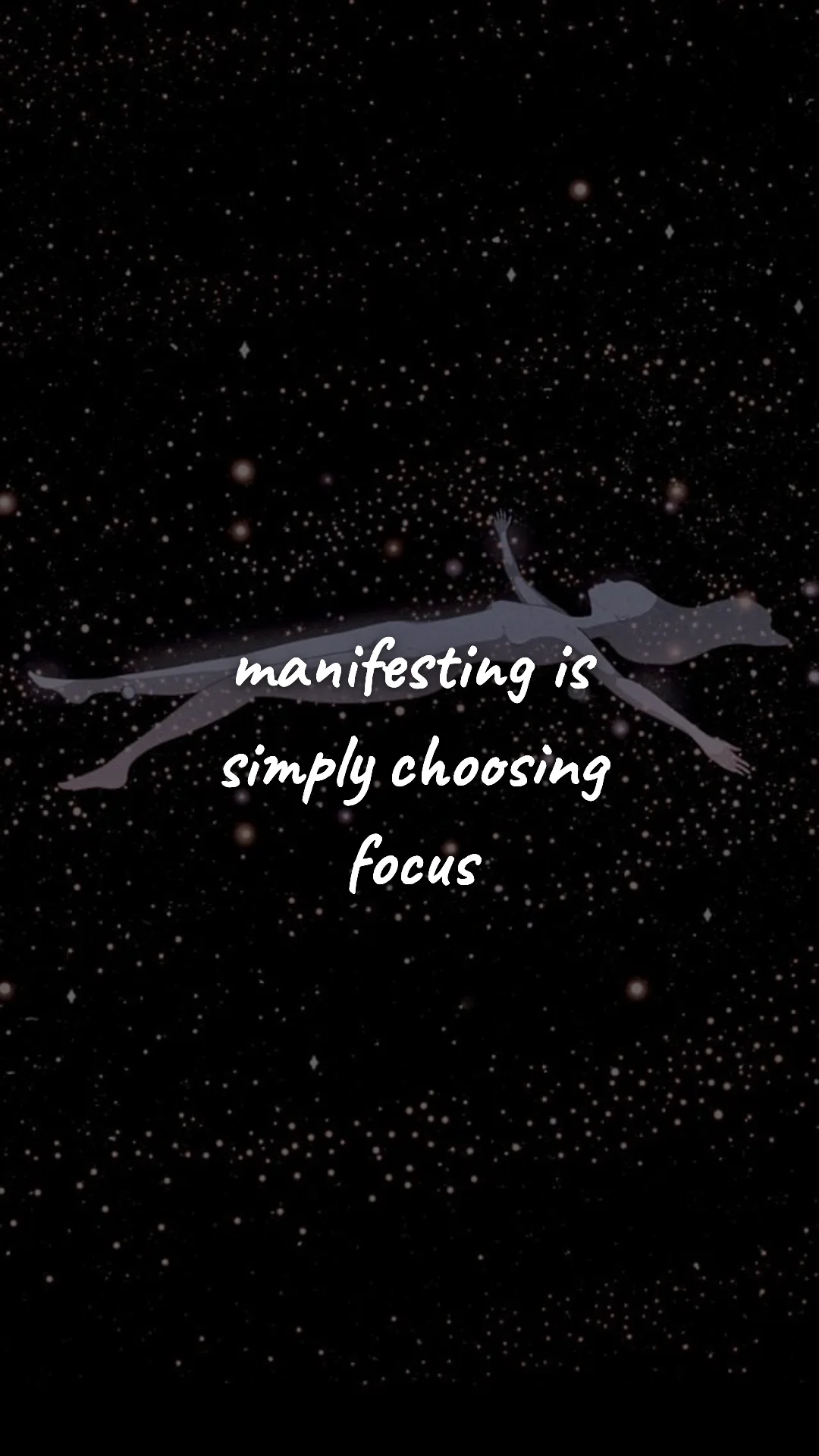 Manifesting is simply choosing focus. — manifestation & vision wallpaper