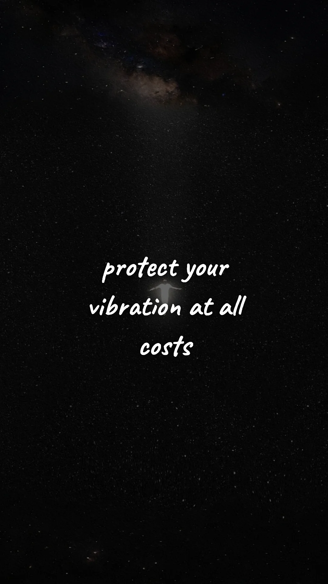 Protect your vibration at all costs. — manifestation & vision wallpaper
