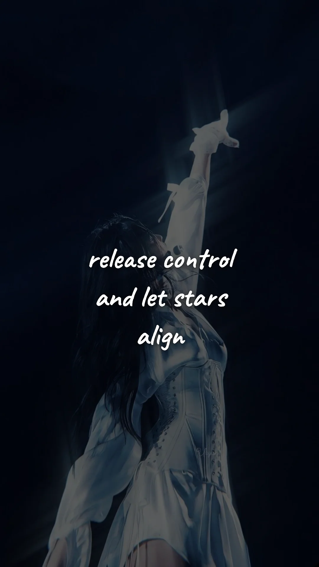 Release control and let stars align. — manifestation & vision wallpaper