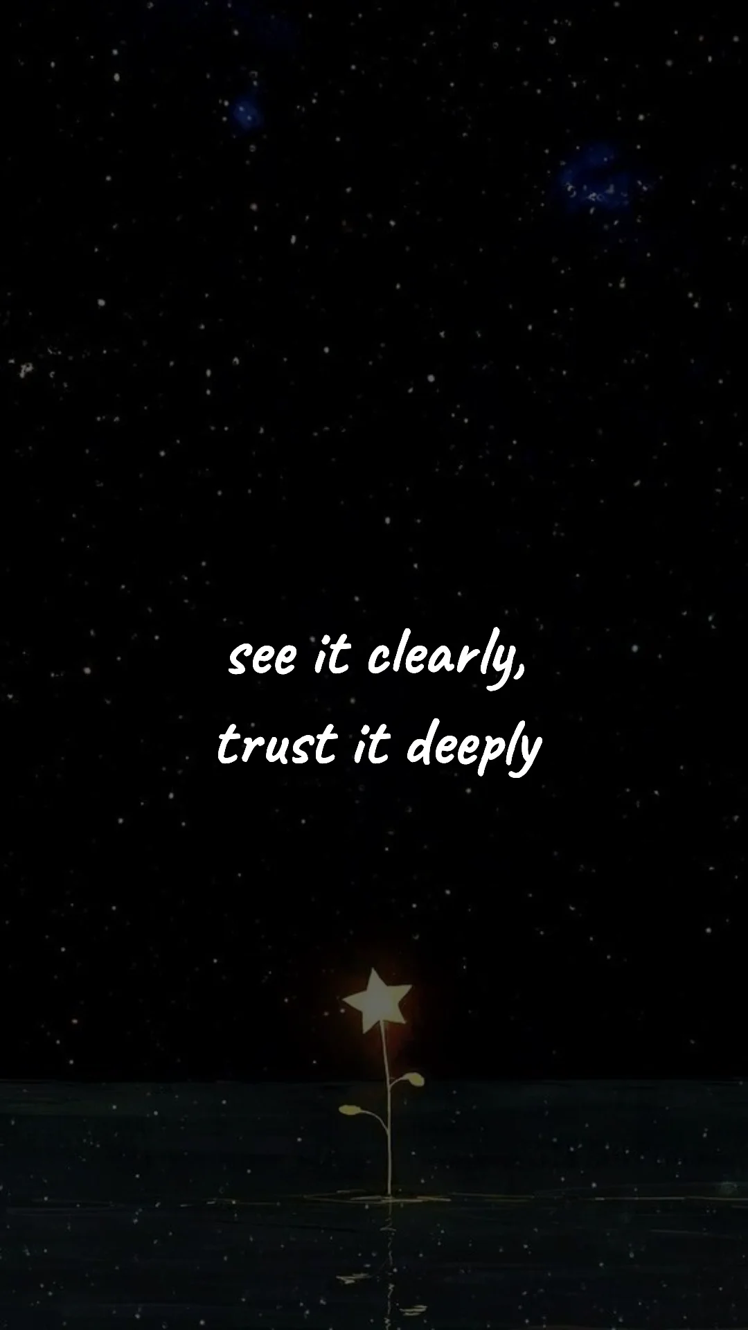 See it clearly, trust it deeply. — manifestation & vision wallpaper