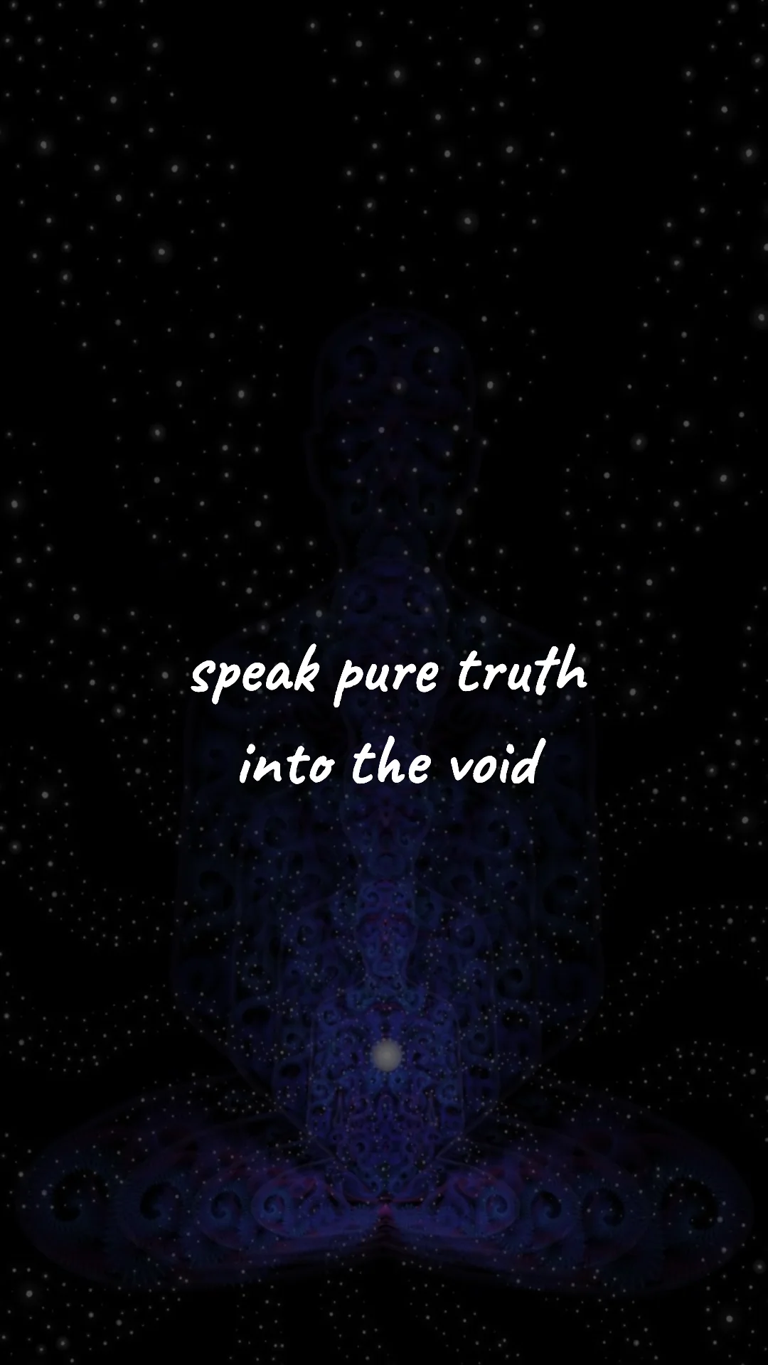Speak pure truth into the void. — manifestation & vision wallpaper