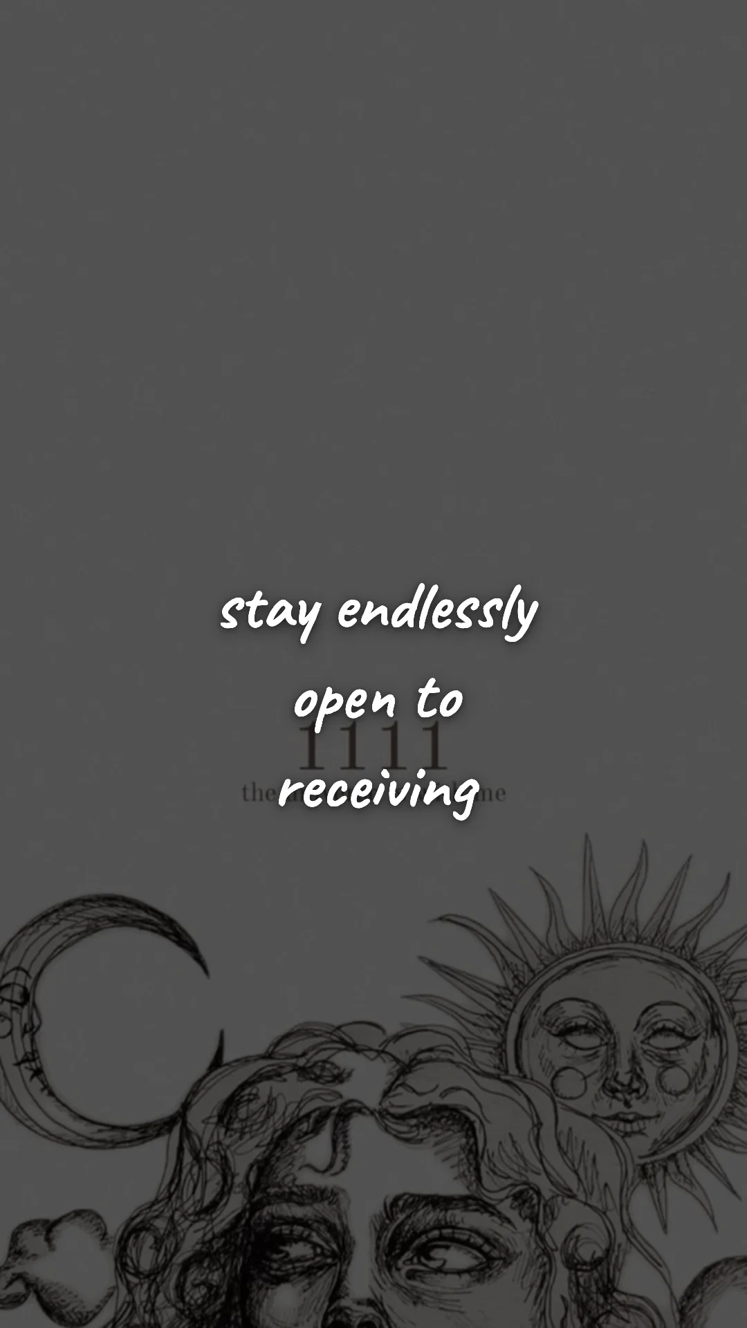Stay endlessly open to receiving. — manifestation & vision wallpaper