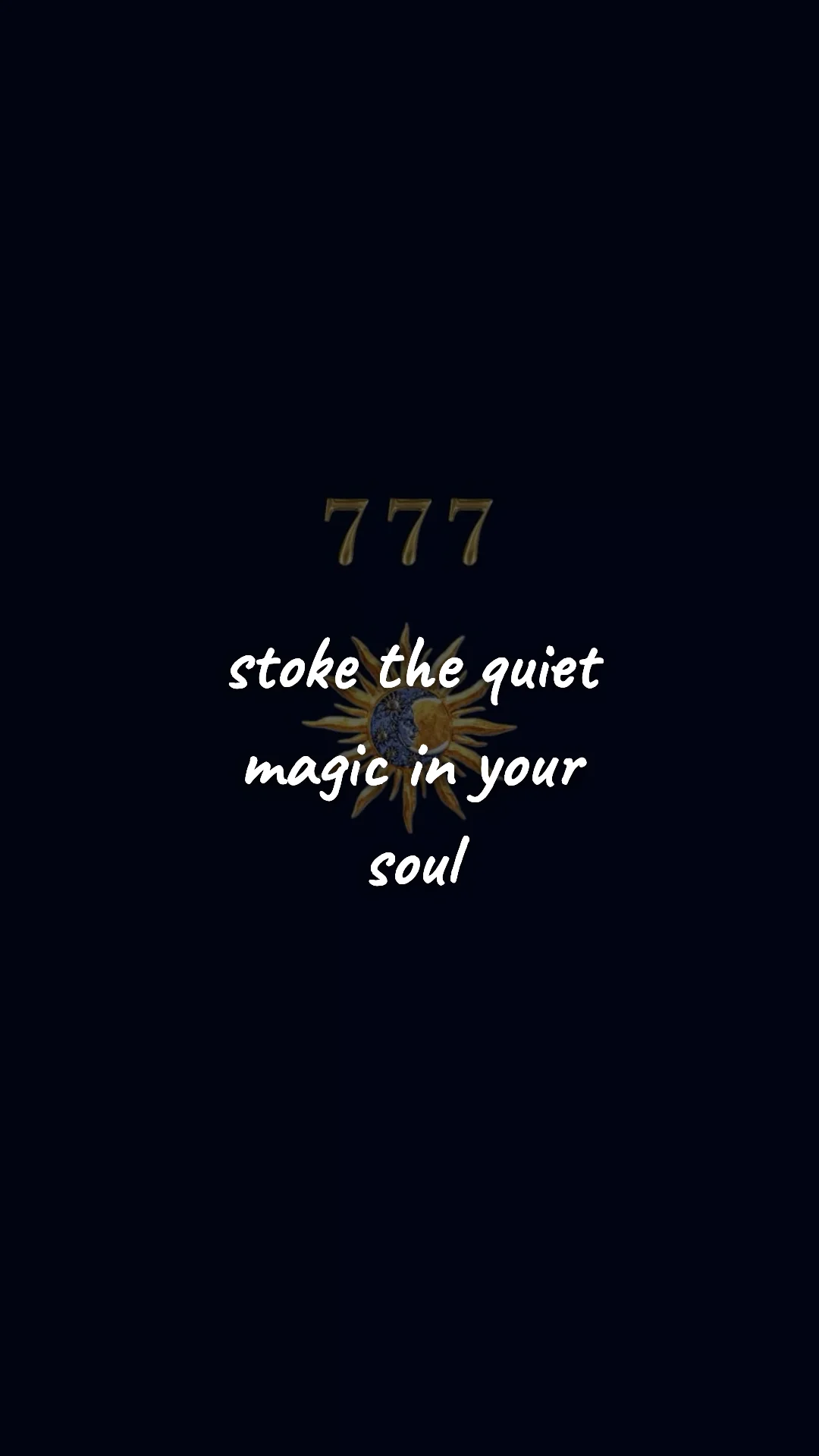 Stoke the quiet magic in your soul. — manifestation & vision wallpaper