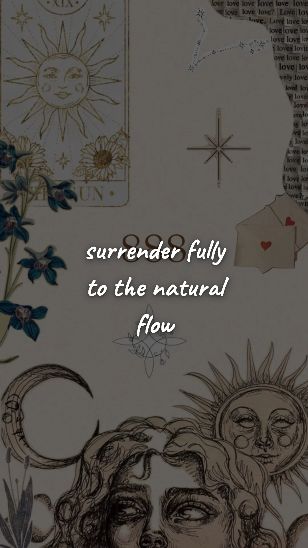 Surrender fully to the natural flow. — manifestation & vision wallpaper