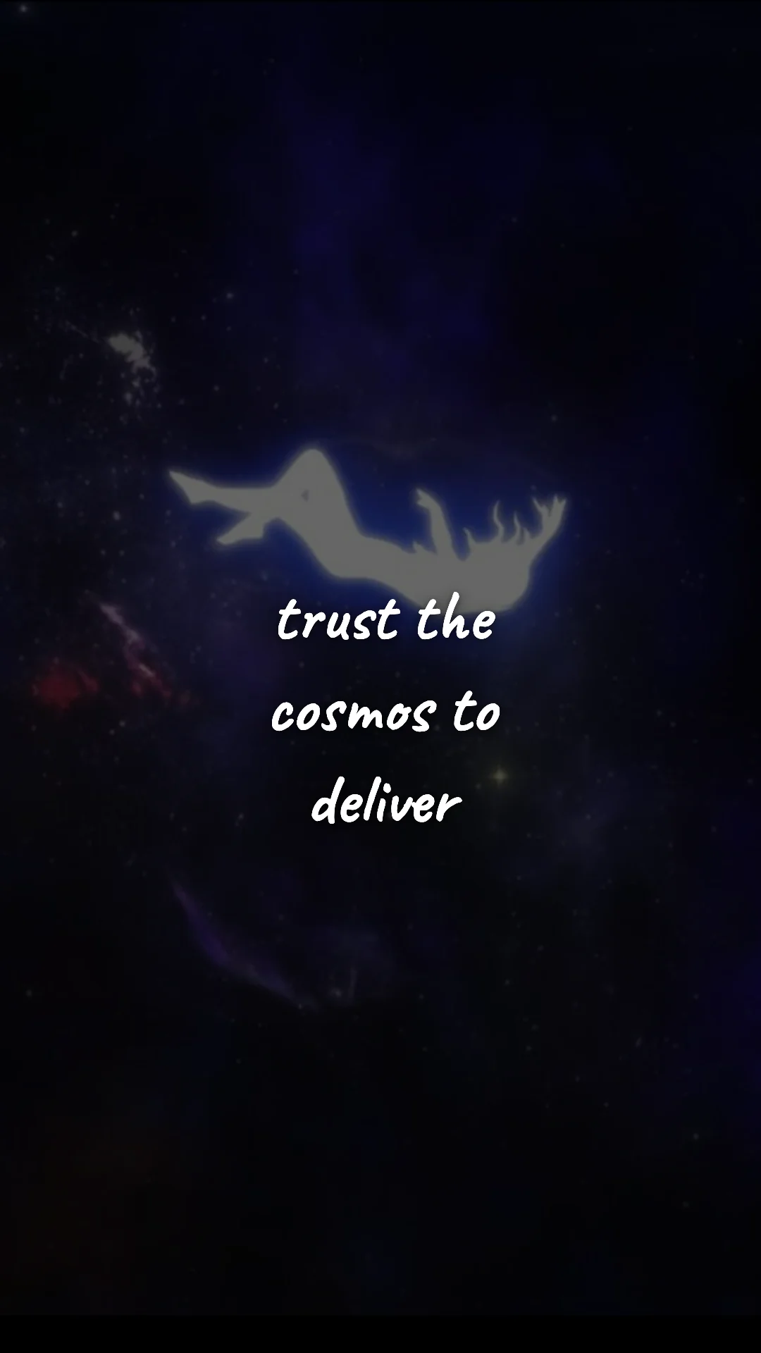 Trust the cosmos to deliver. — manifestation & vision wallpaper