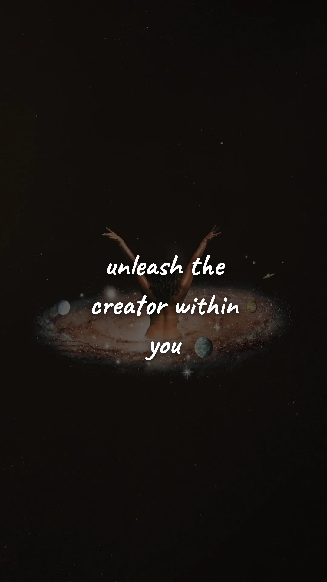 Unleash the creator within you. — manifestation & vision wallpaper