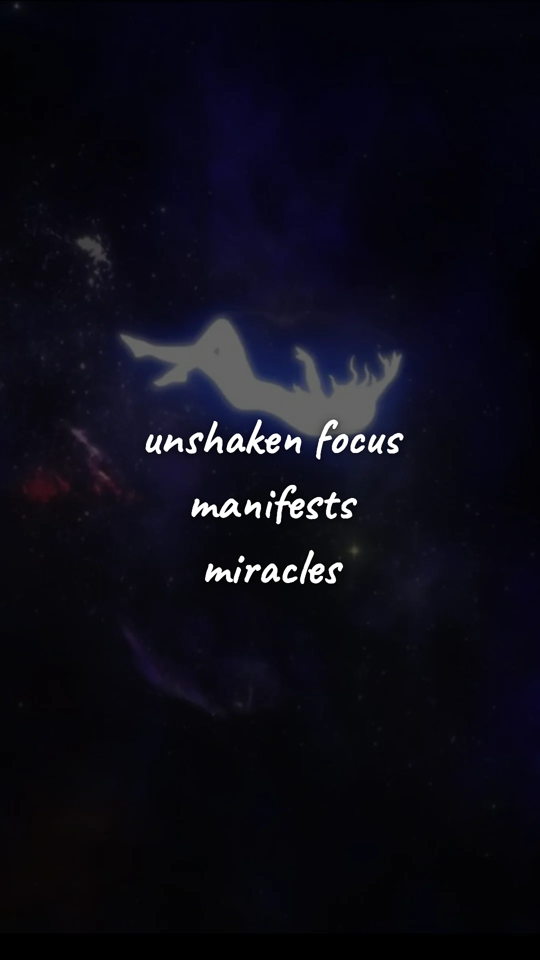 Unshaken focus manifests miracles. — manifestation & vision wallpaper