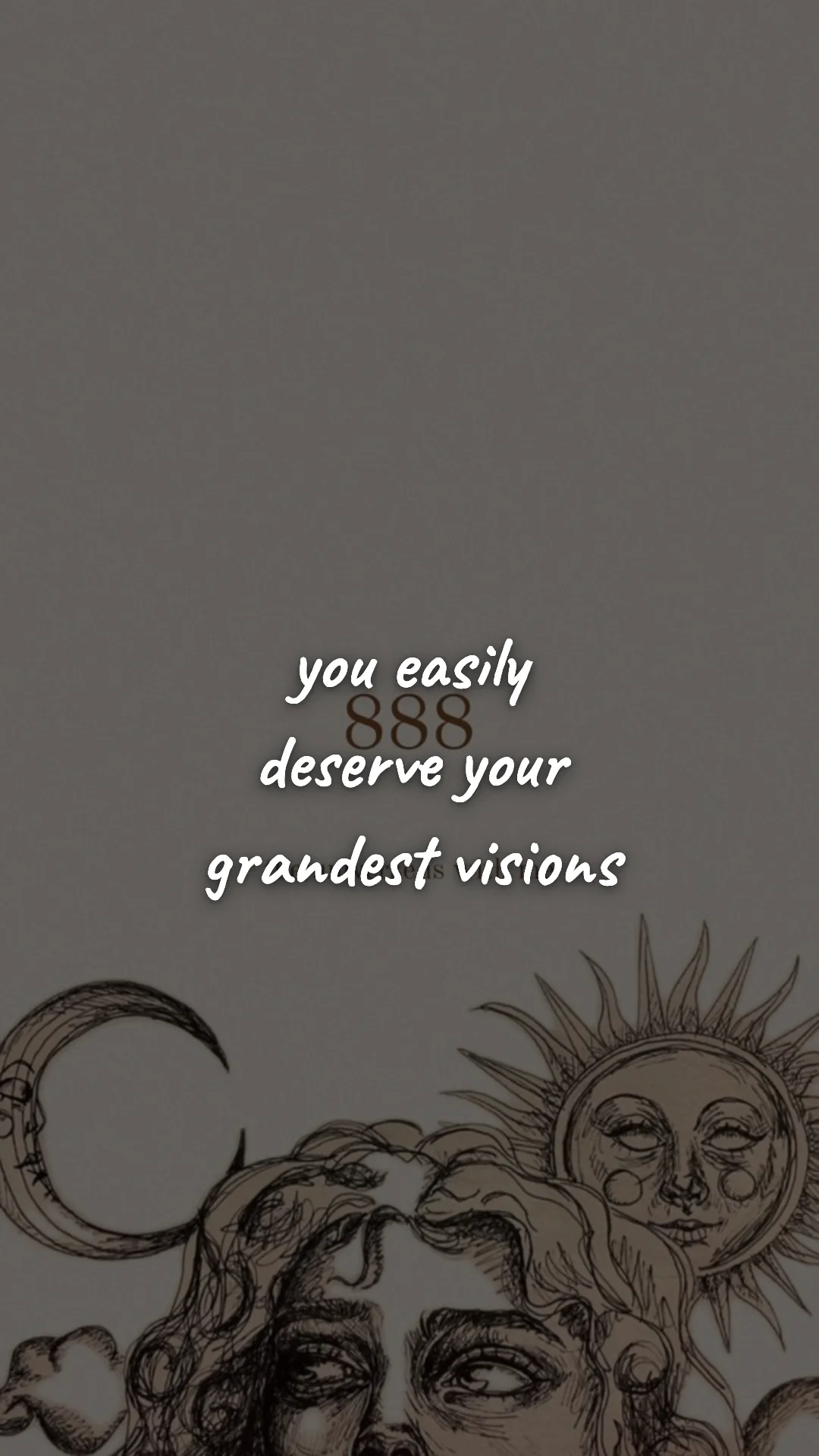 You easily deserve your grandest visions. — manifestation & vision wallpaper