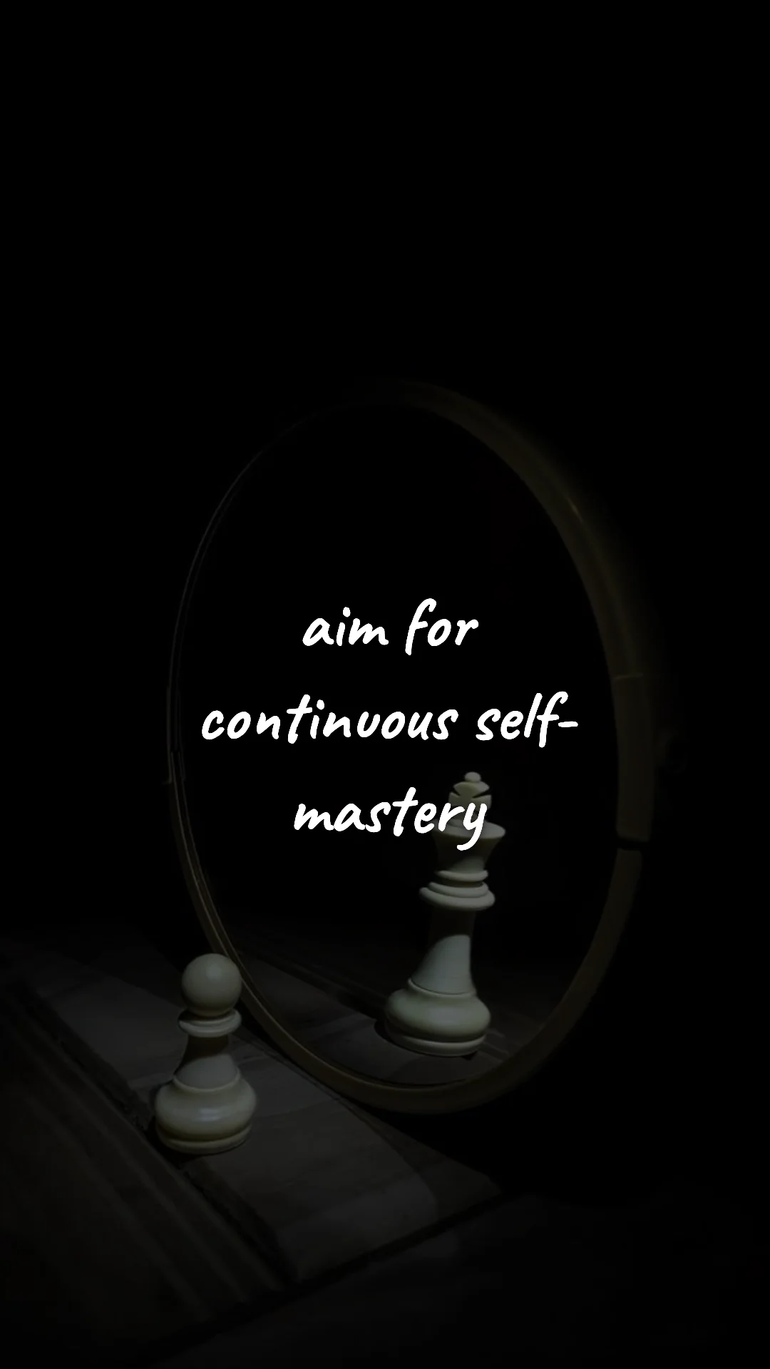 Aim for continuous self-mastery. — discipline & self-growth wallpaper