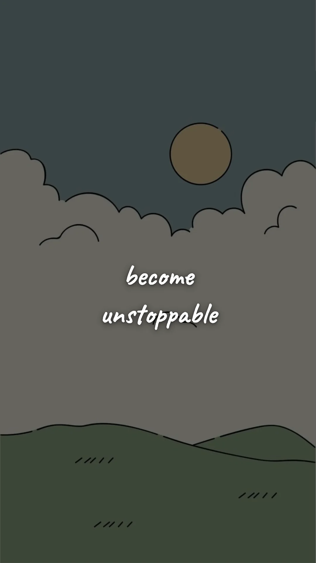Become unstoppable. — discipline & self-growth wallpaper