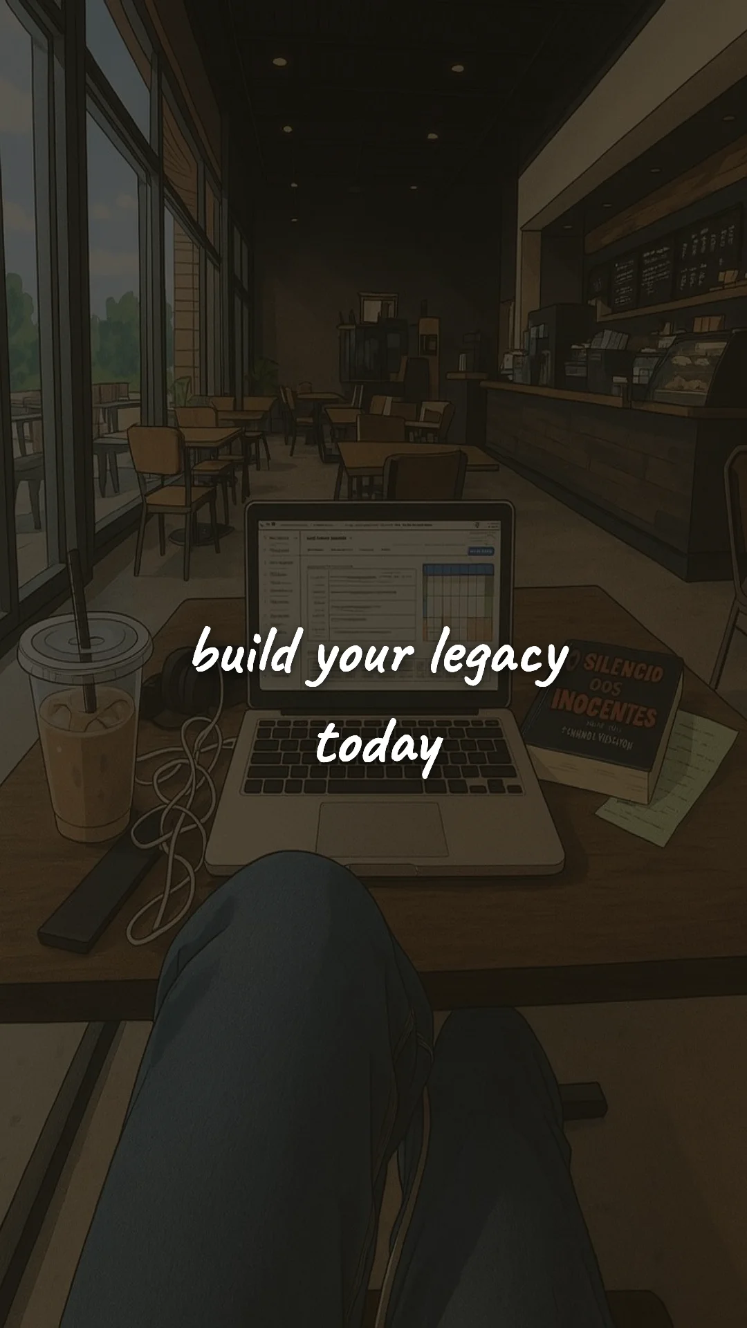 Build your legacy today. — discipline & self-growth wallpaper