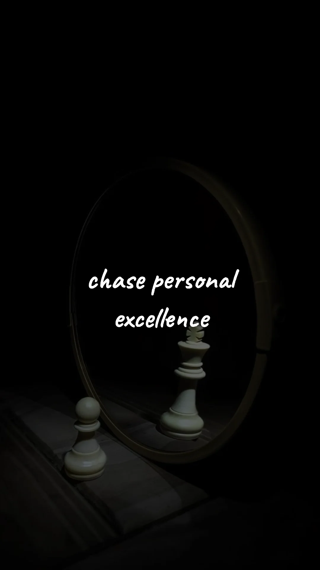 Chase personal excellence. — discipline & self-growth wallpaper