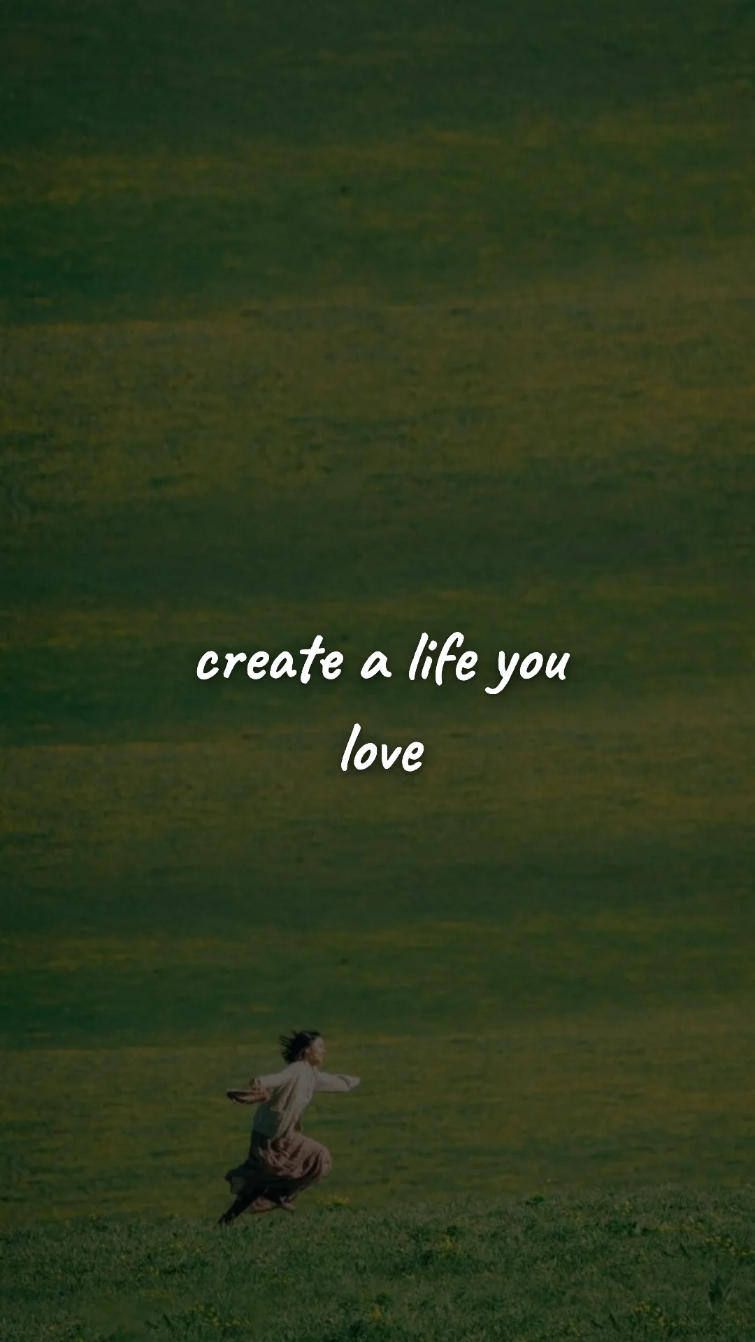 Create a life you love. — discipline & self-growth wallpaper