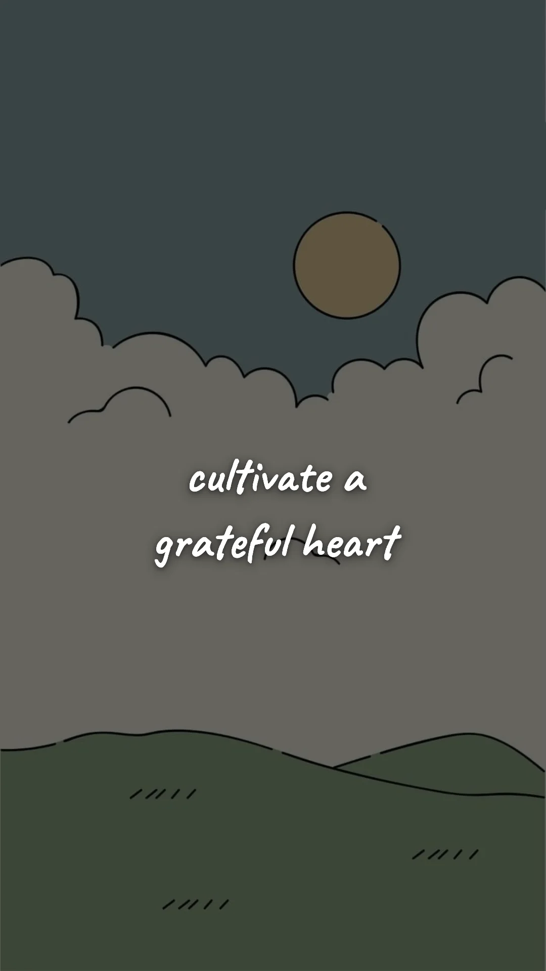 Cultivate a grateful heart. — discipline & self-growth wallpaper